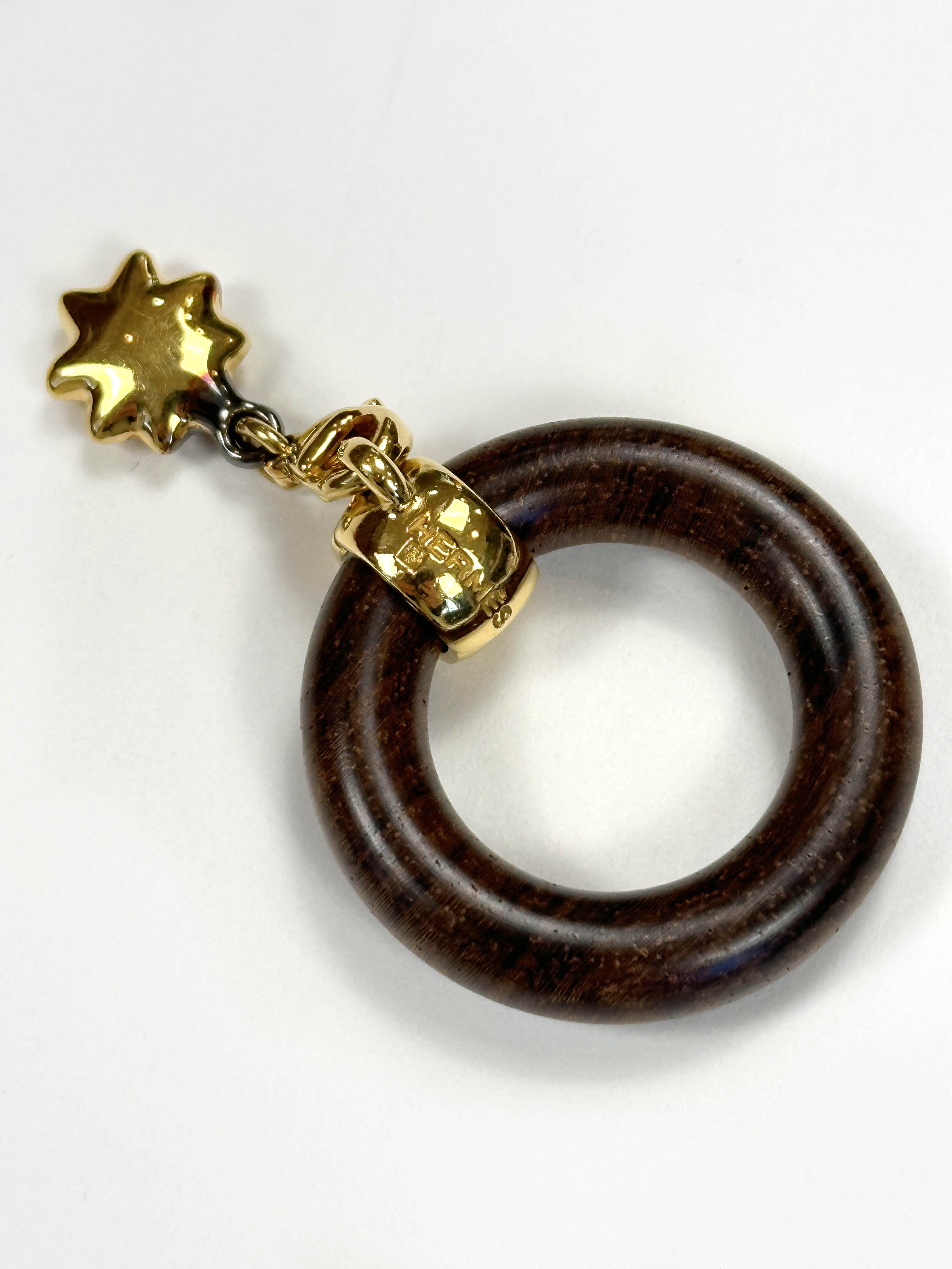 Hermès Wooden Scarf Ring