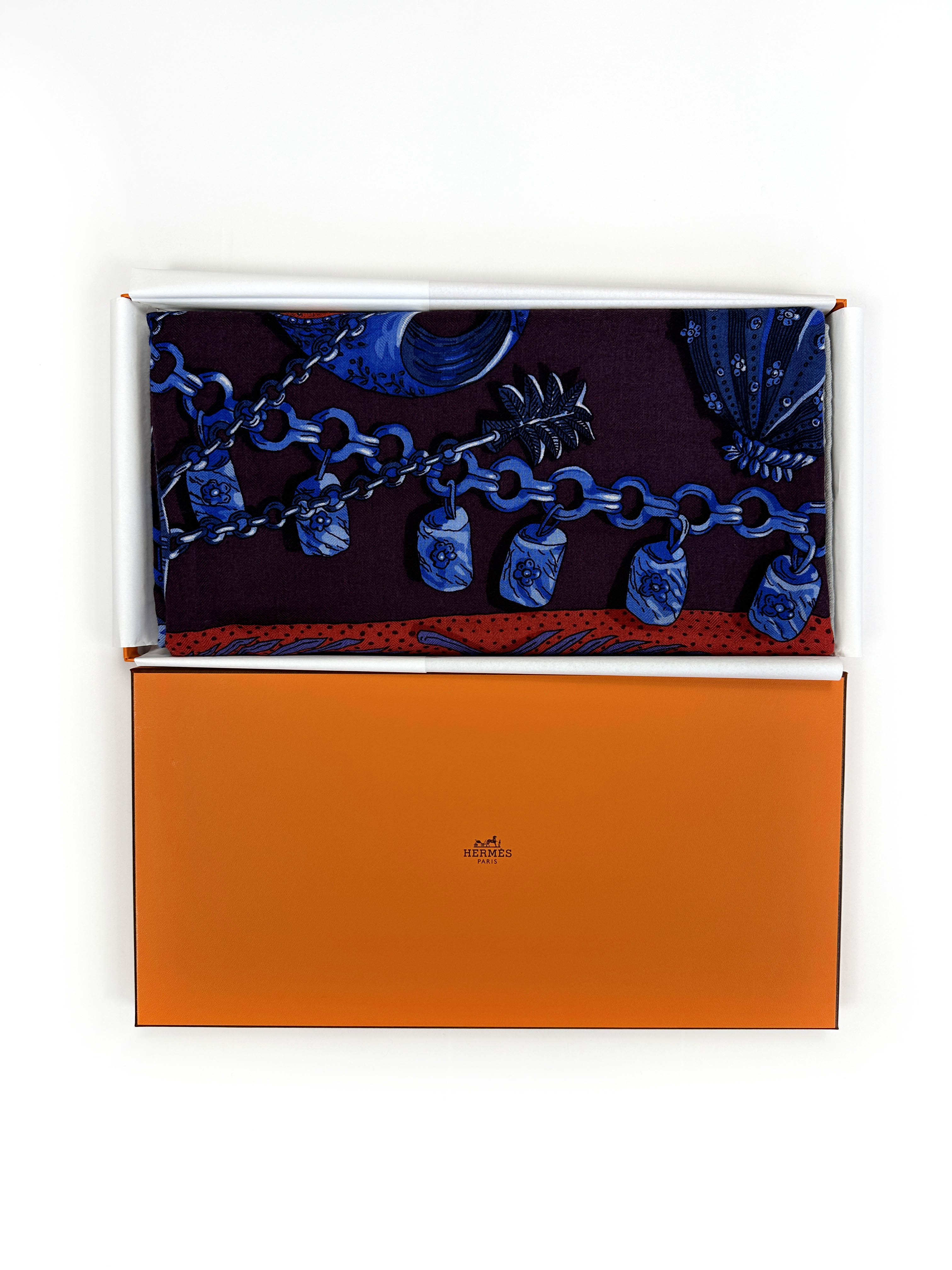 Hermès Zenobie, Reine de Palmyre Cashmere Silk 140