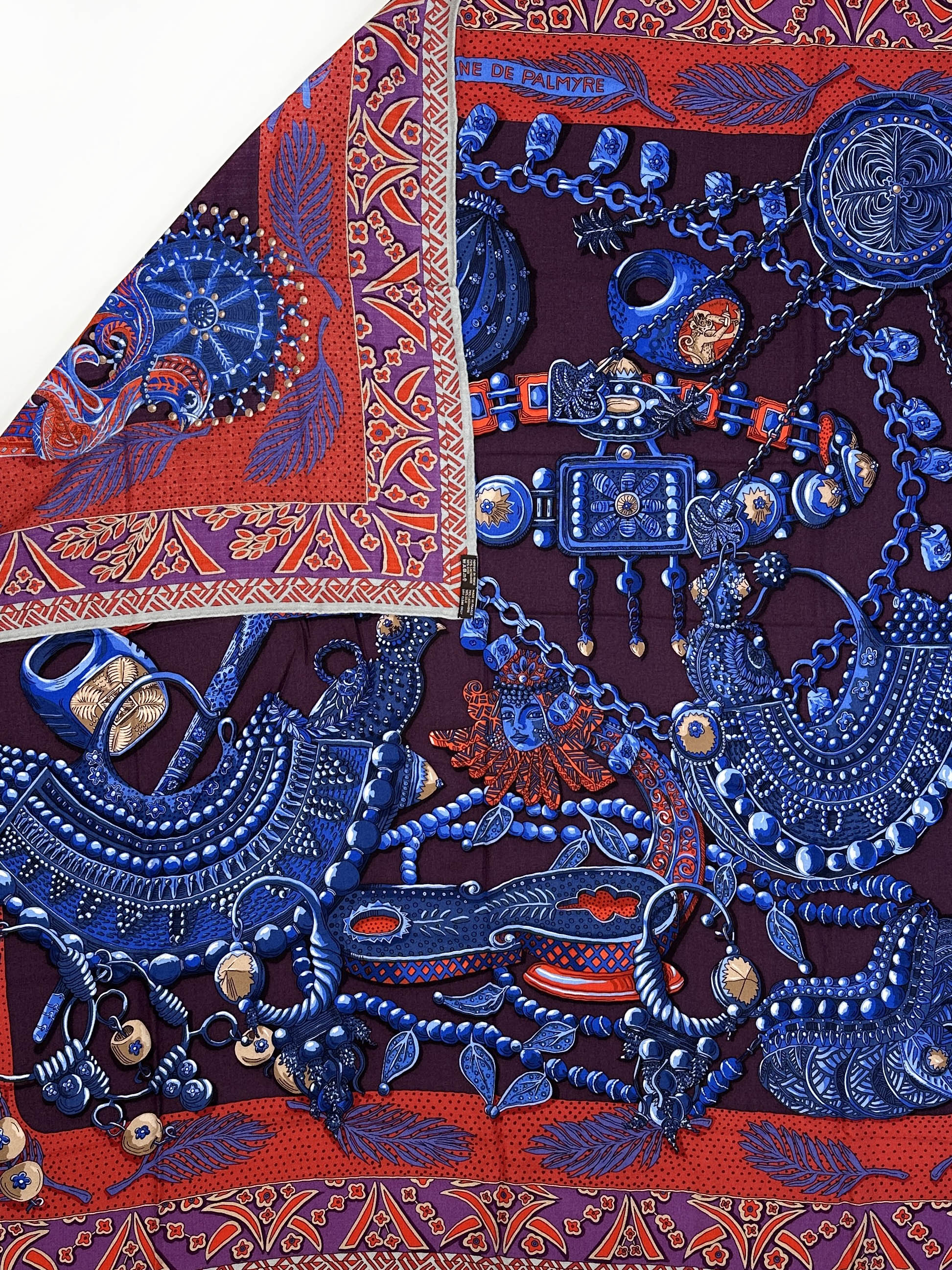 Hermès Zenobie, Reine de Palmyre Cashmere Silk 140