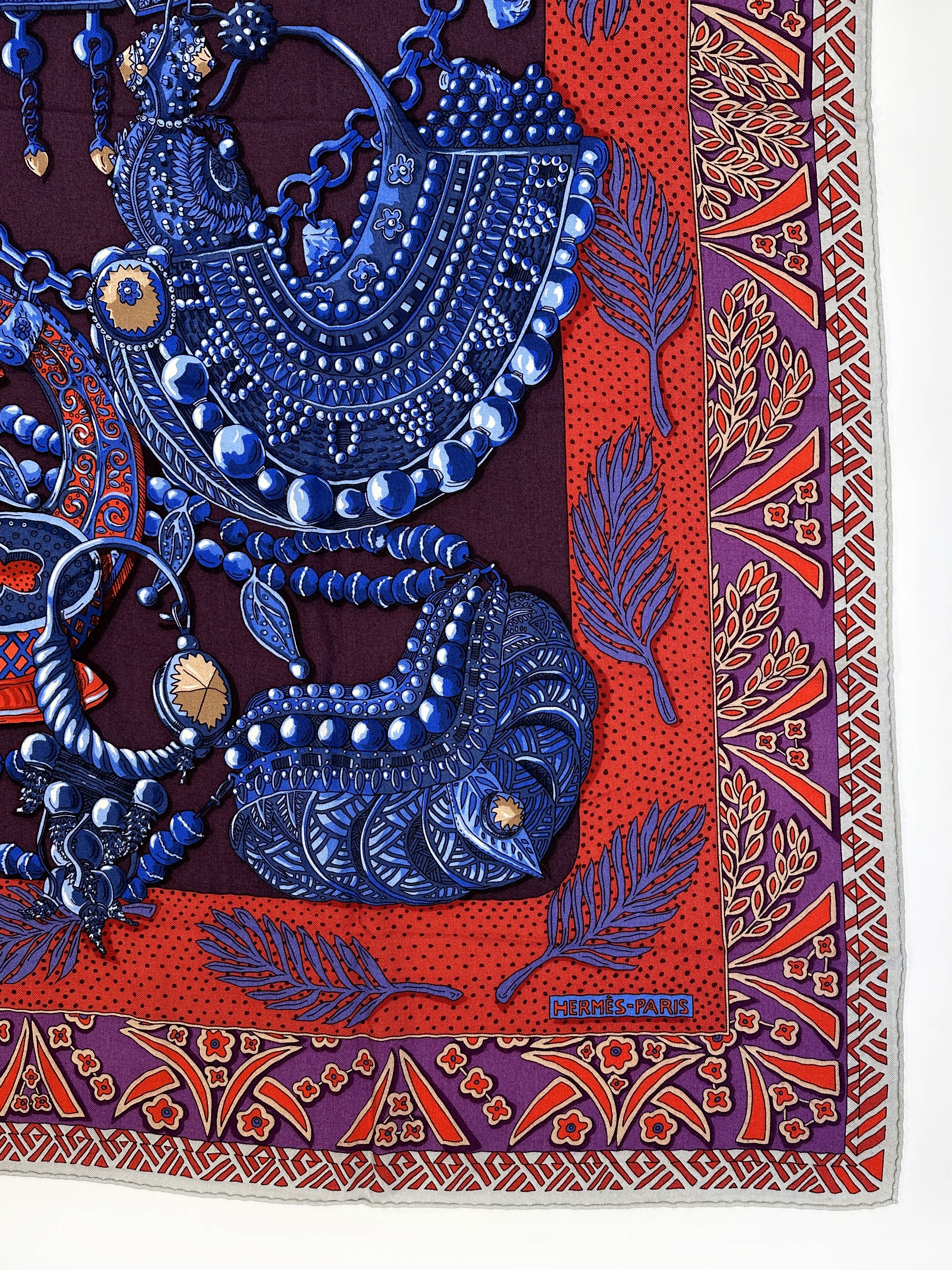 Hermès Zenobie, Reine de Palmyre Cashmere Silk 140