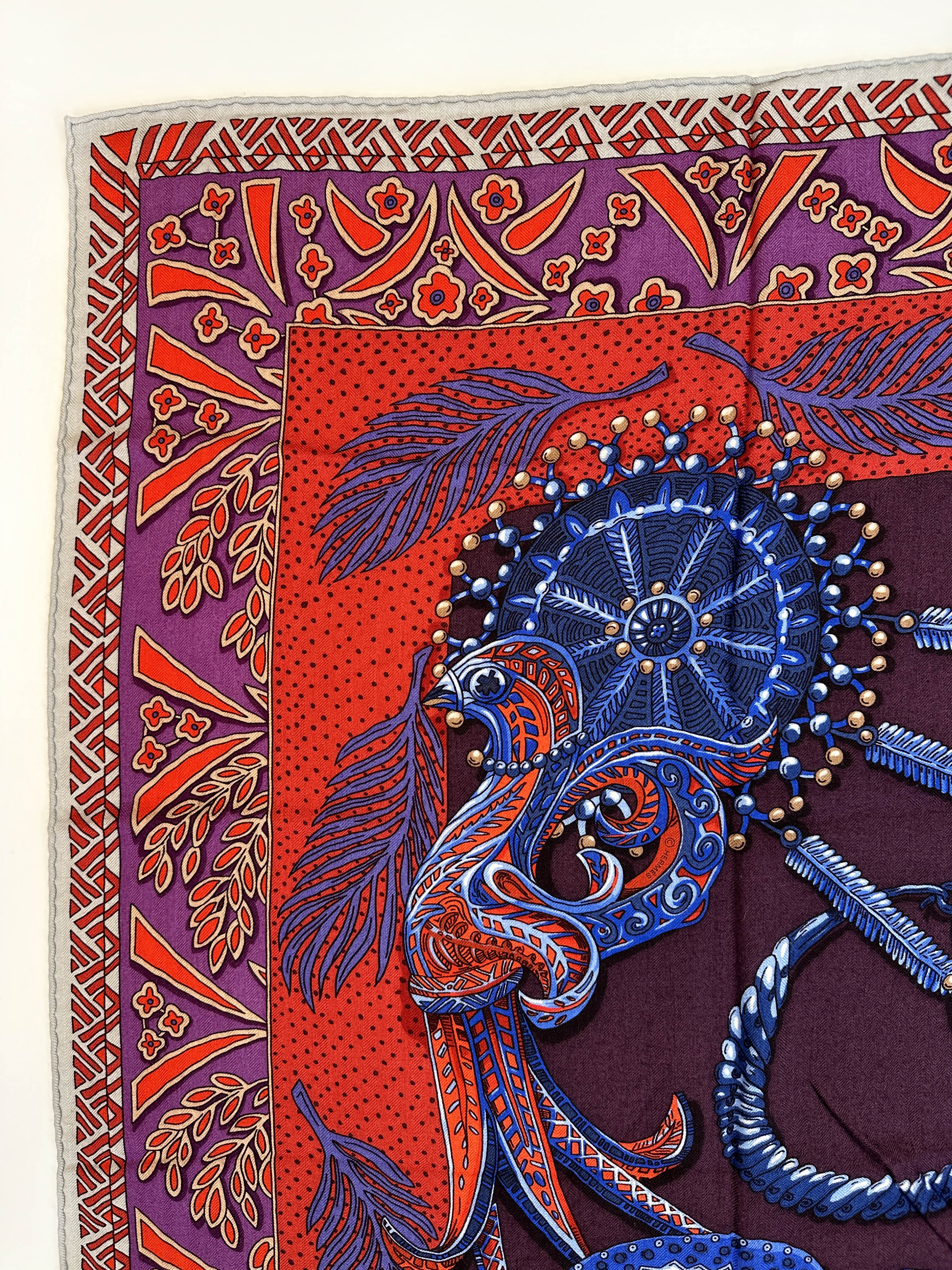 Hermès Zenobie, Reine de Palmyre Cashmere Silk 140