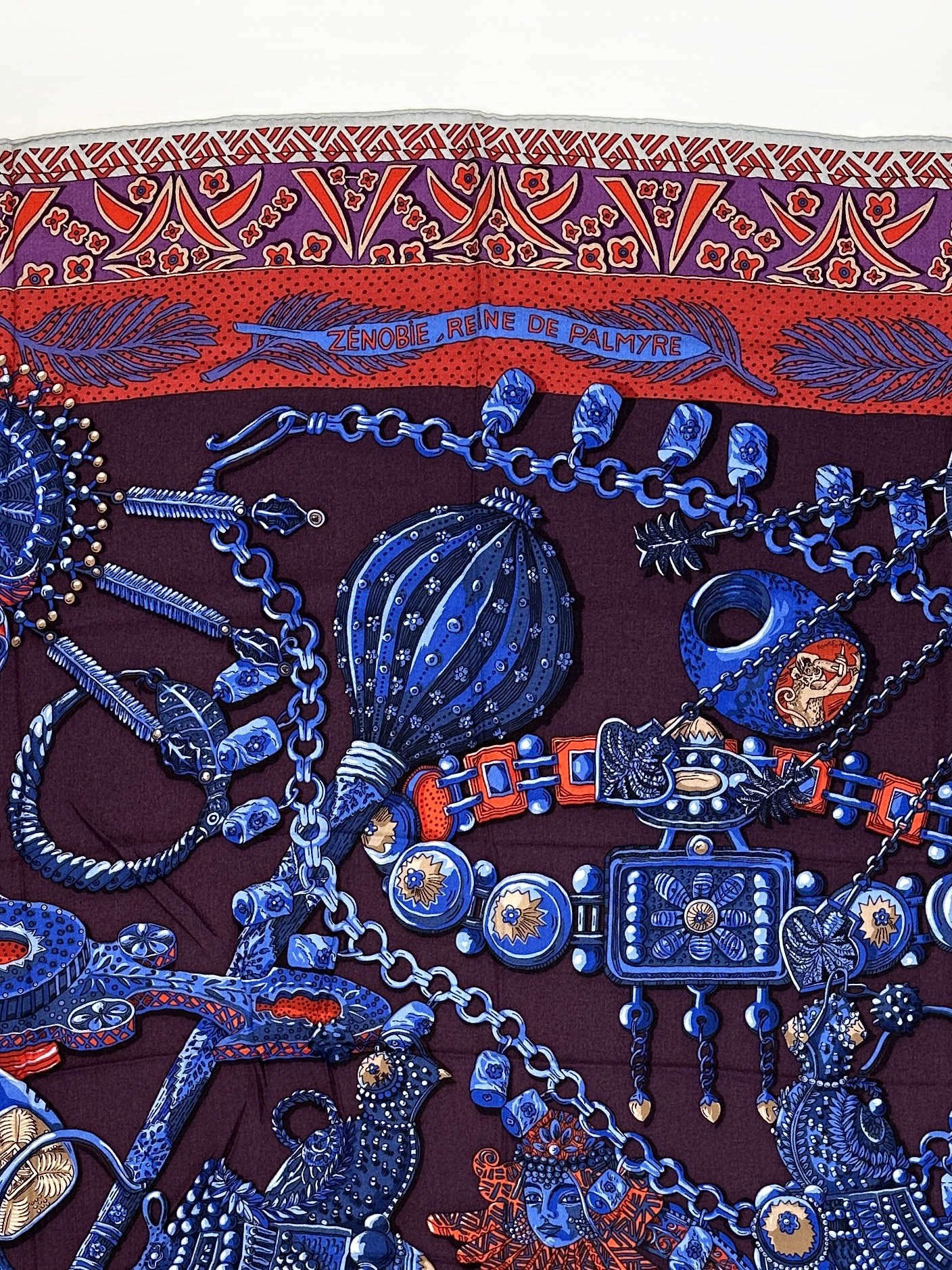 Hermès Zenobie, Reine de Palmyre Cashmere Silk 140