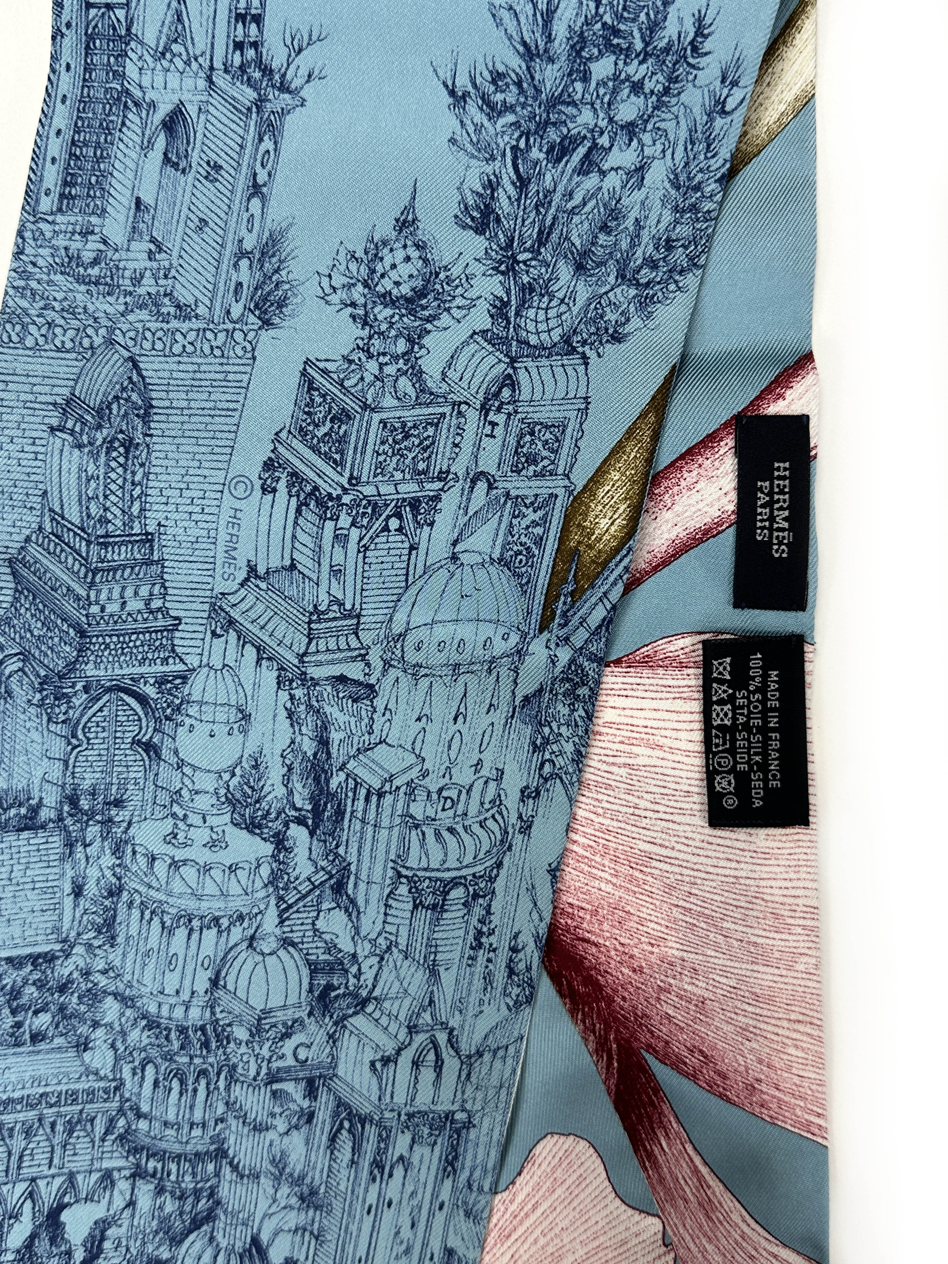 Hermès À L’Ombre des Pivoines Twill Up