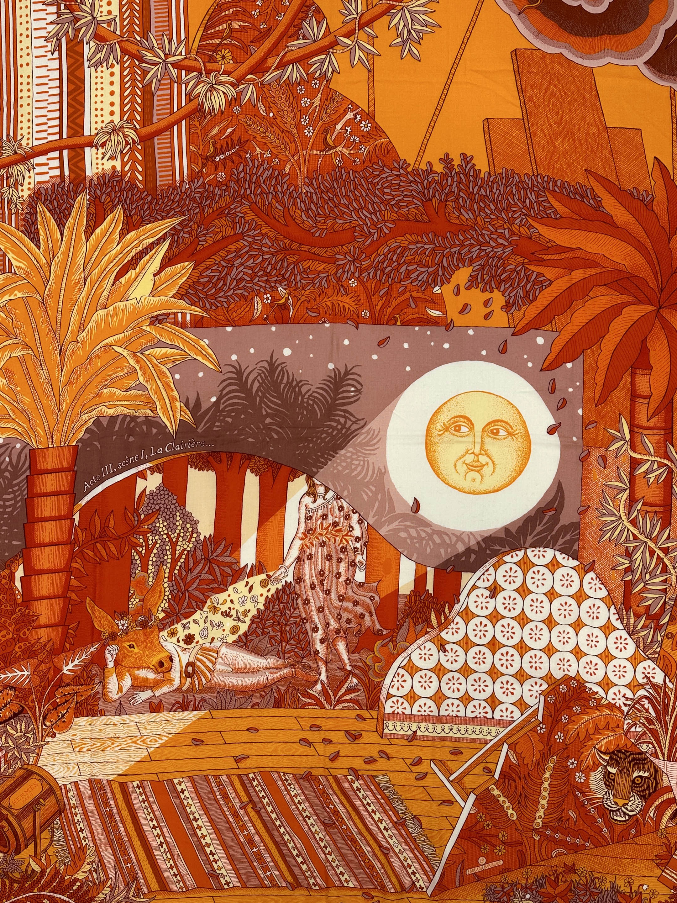 Hermès Act III, Scene I, La Clairiere Cashmere Silk 140