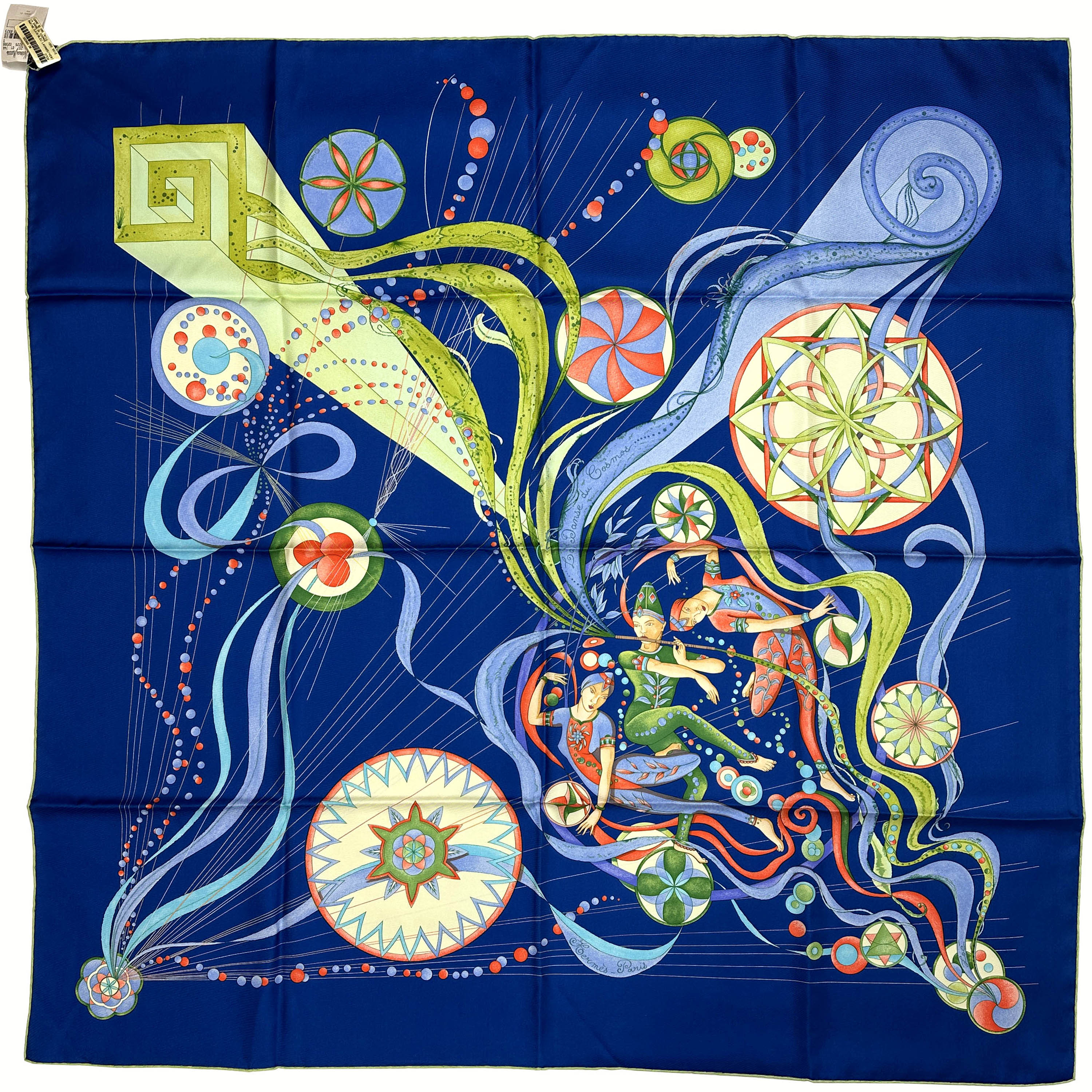 F*i様 HERMÈS ダンスデザイン シルクハンカチ 90cm Hermès La Danse du Cosmos 90