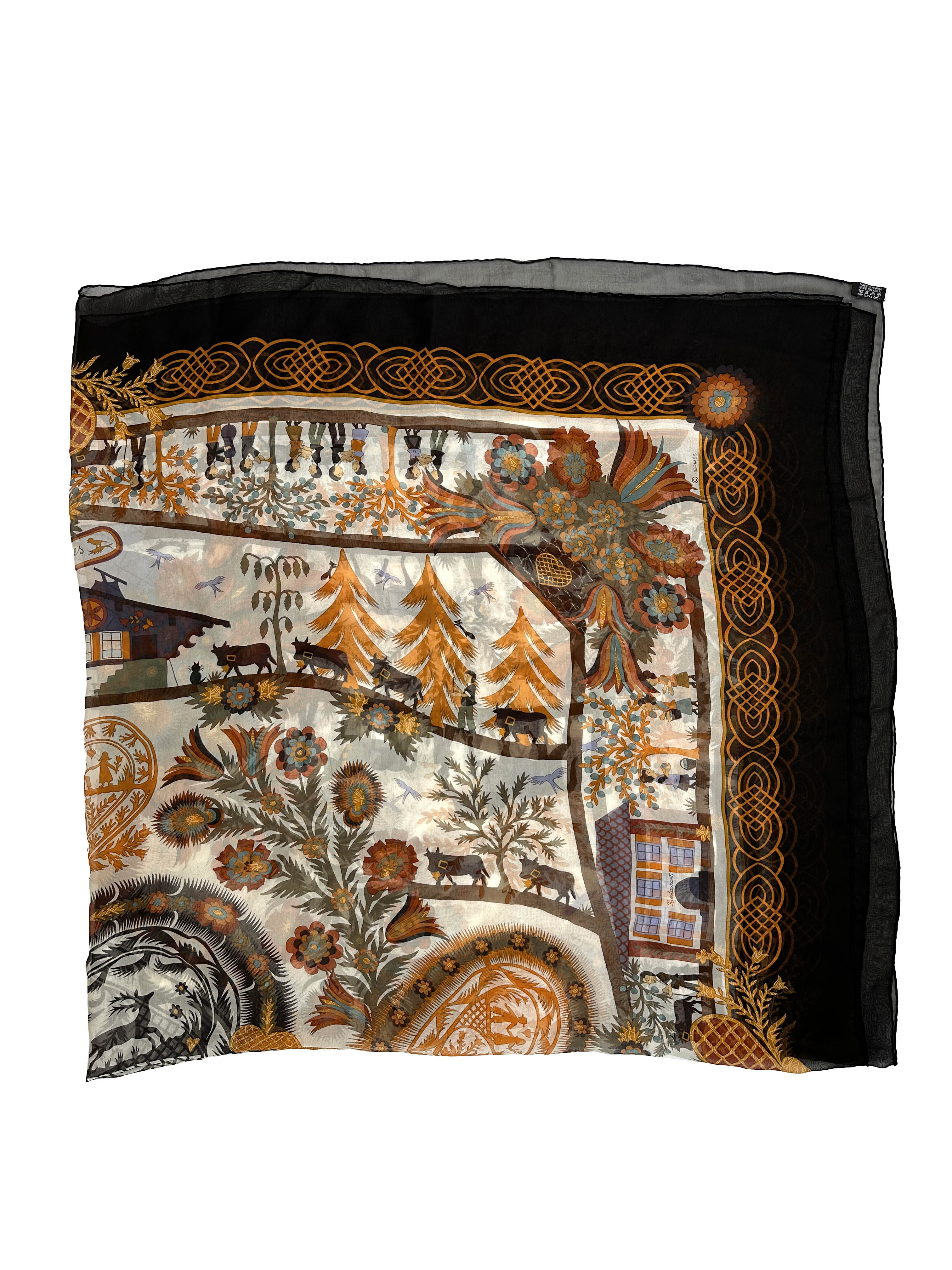 Hermès Decoupages Mousseline 140