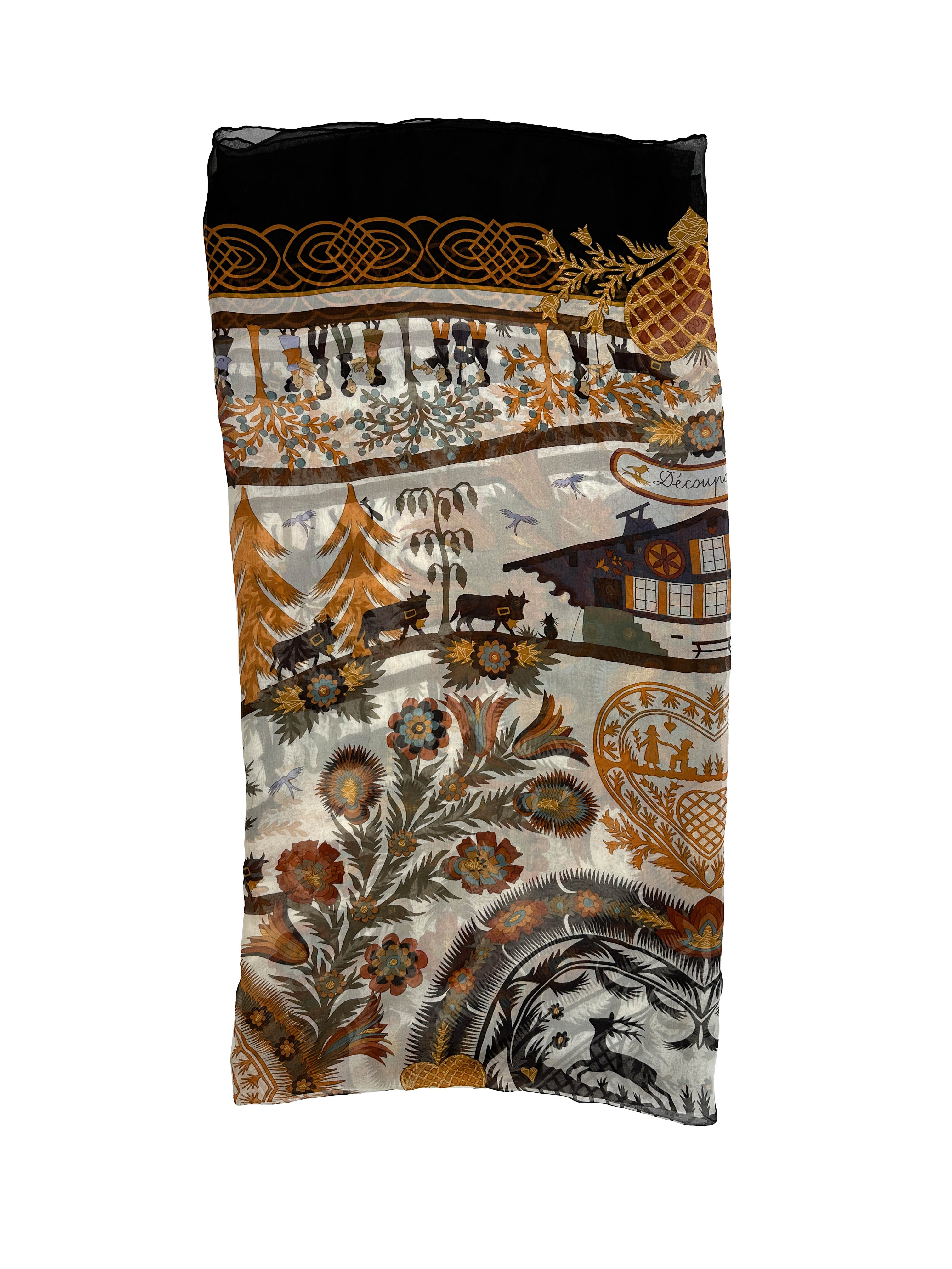 Hermès Decoupages Mousseline 140