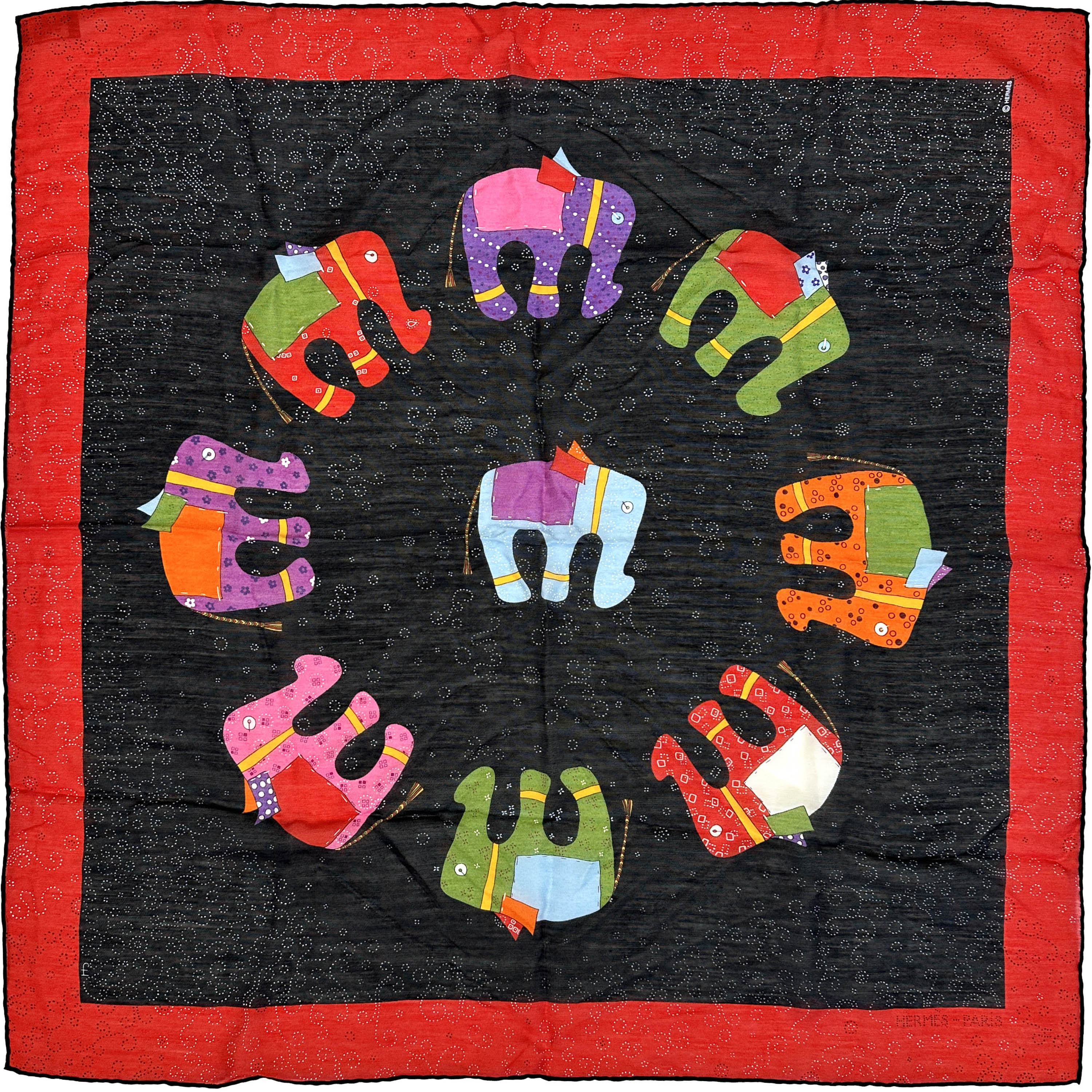 Hermès La Ronde des Elephants 70