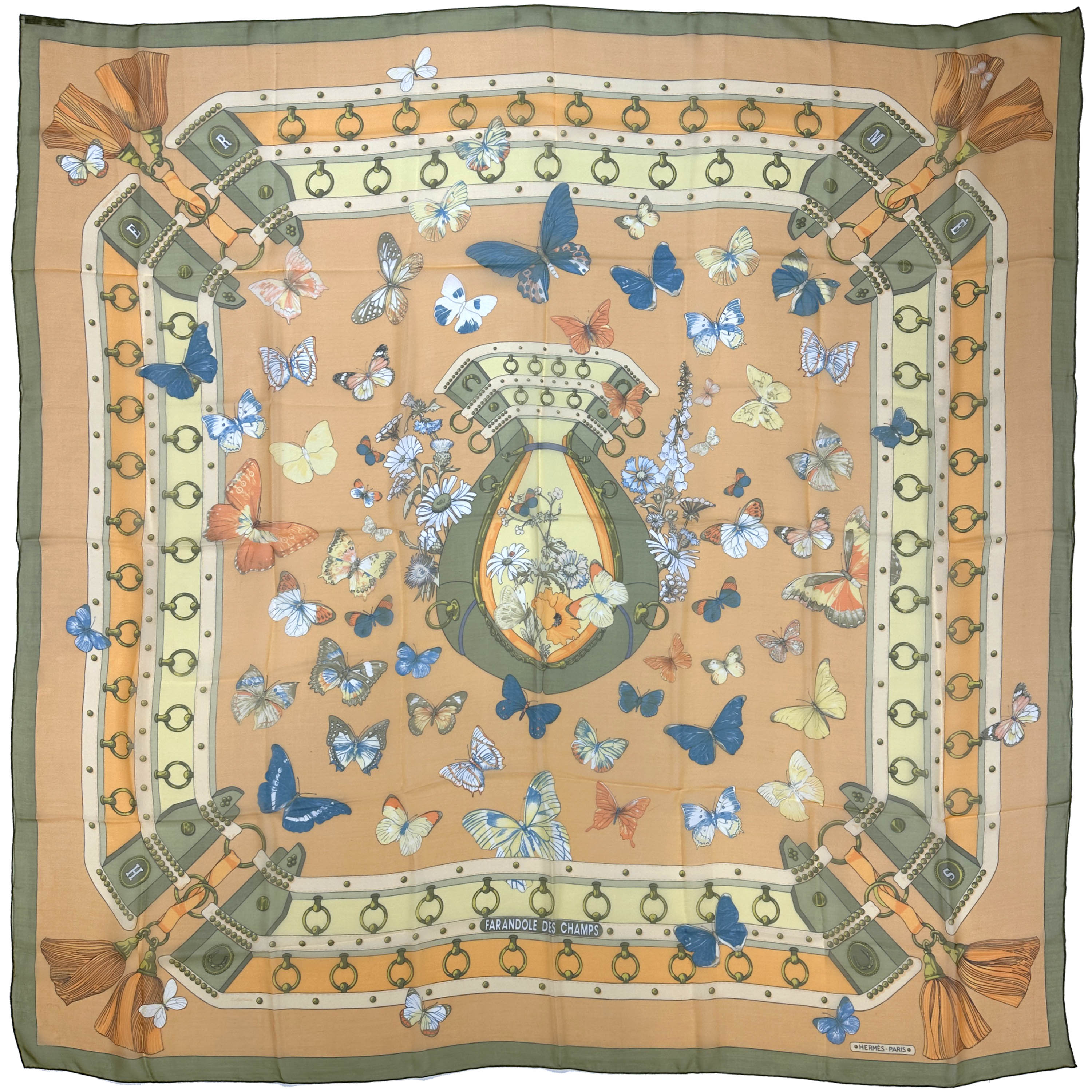 Hermès Farandole des Champs Mousseline 140