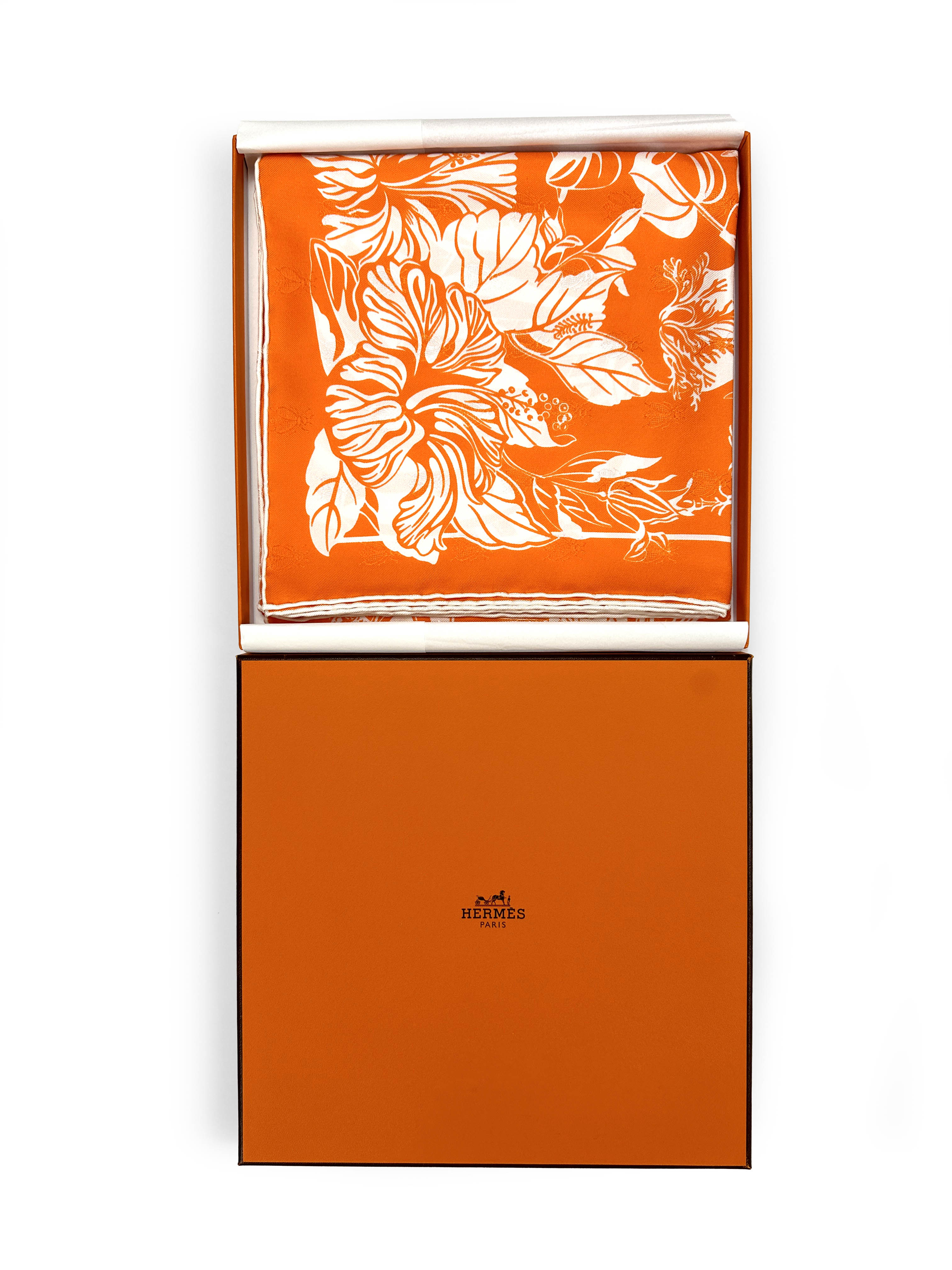 Hermès Flamingo Party Tatouage Jacquard 90