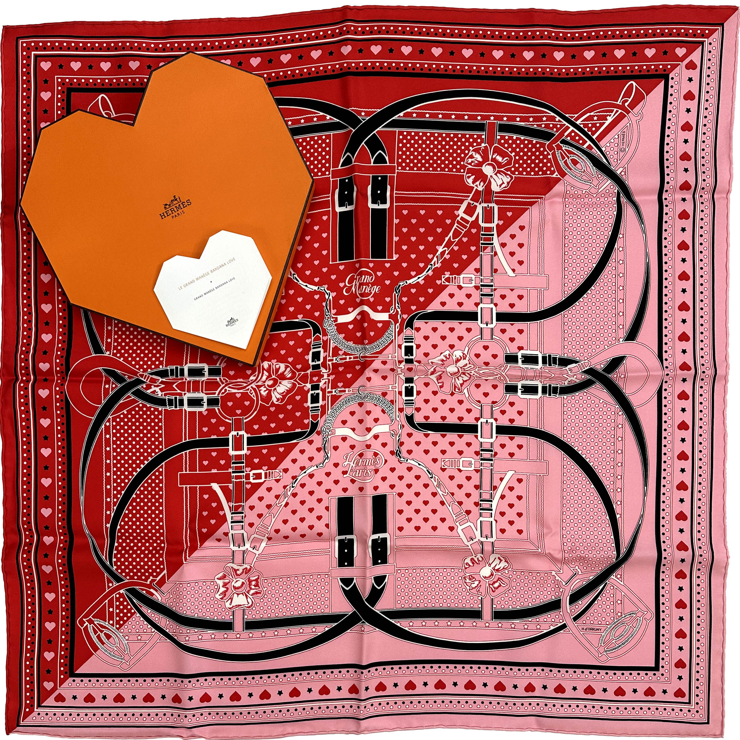 Hermès Le Grand Manege Bandana Love 70