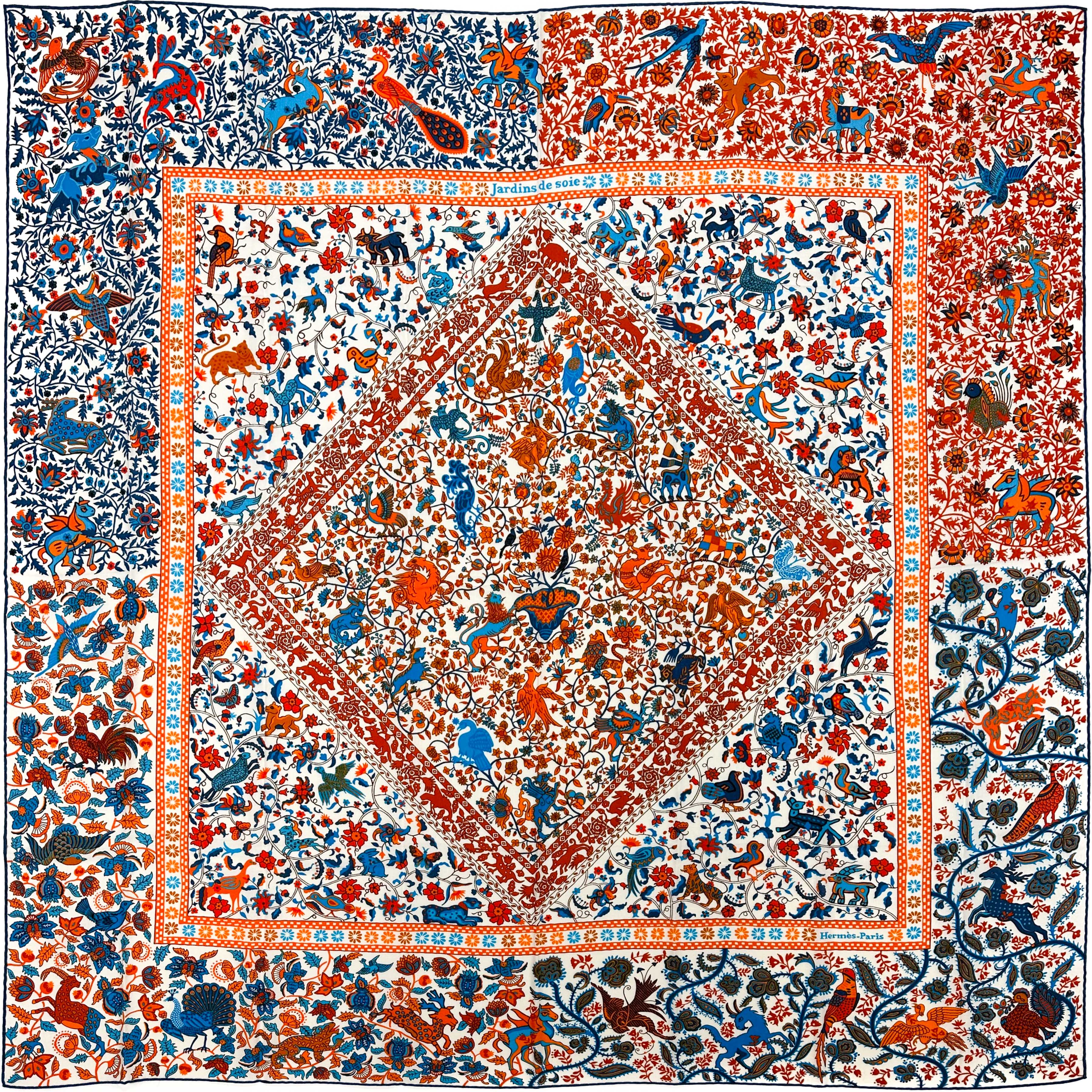 Hermès Jardins de Soie Cashmere Silk 140