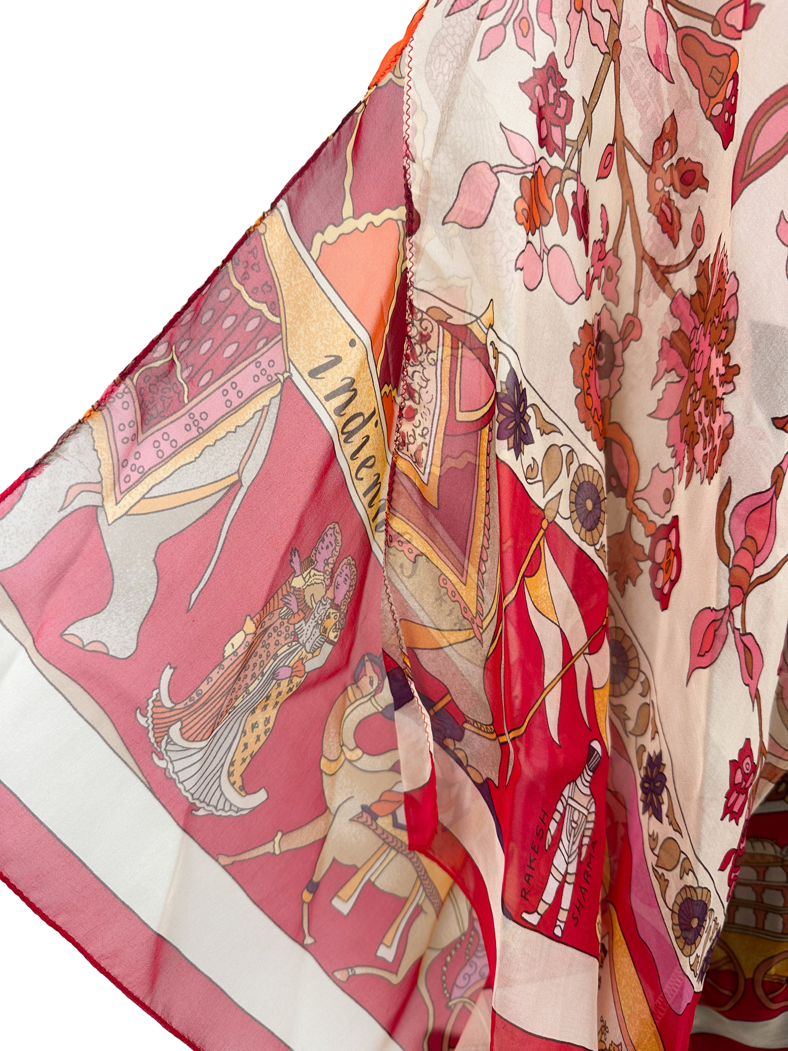 Hermès Fantaisies Indiennes Mousseline Top