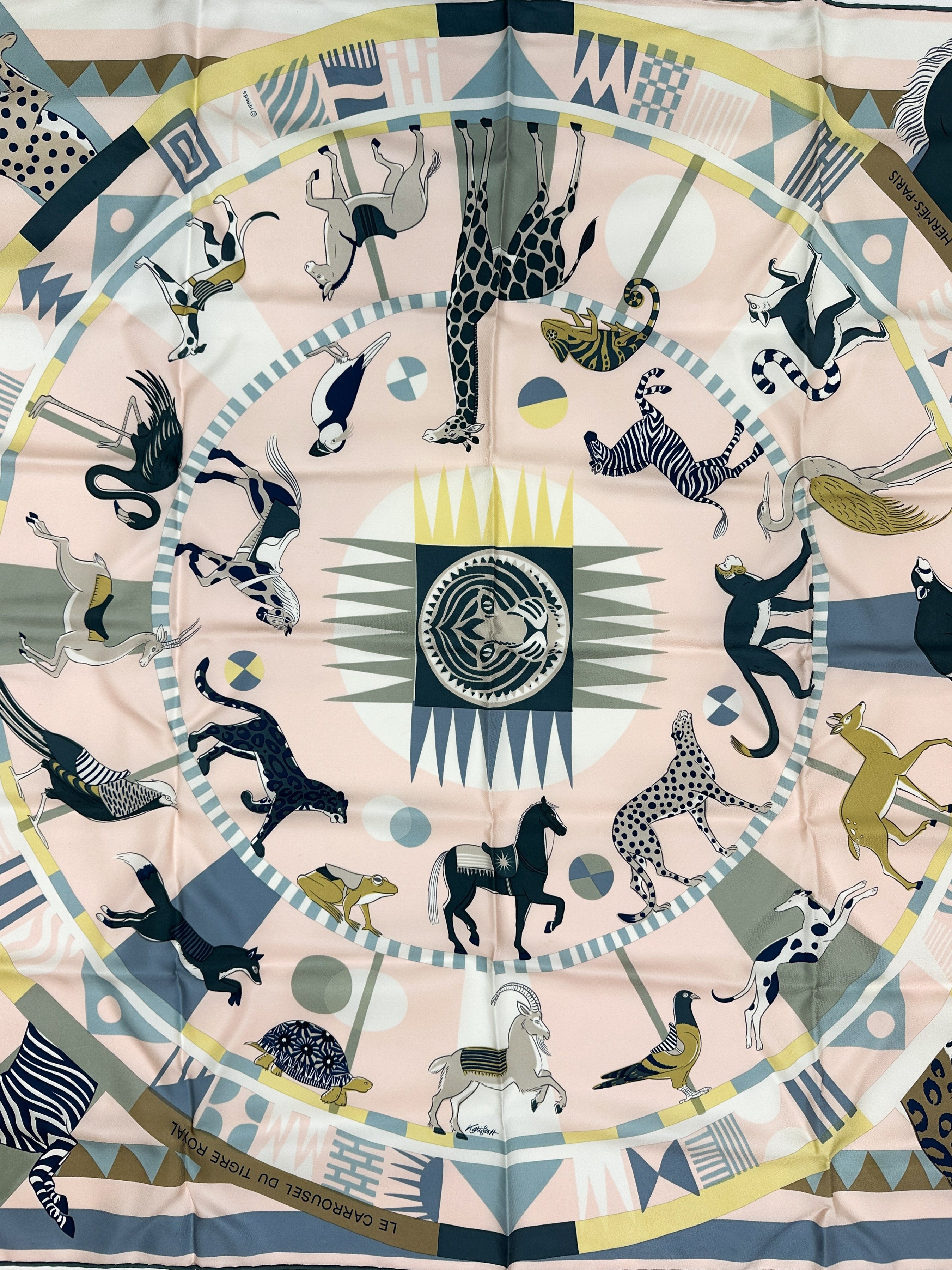 Hermès Le Carrousel du Tigre Royal 90