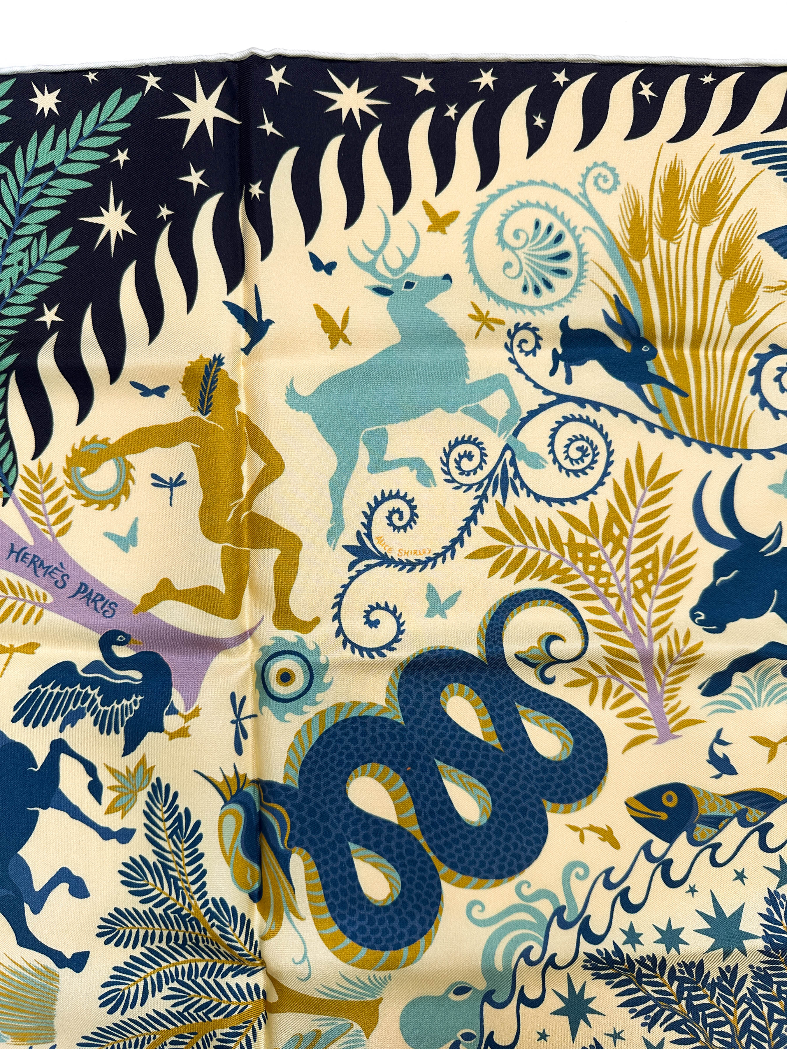 Hermès Sous le Charme d'Orphée Double Face 90