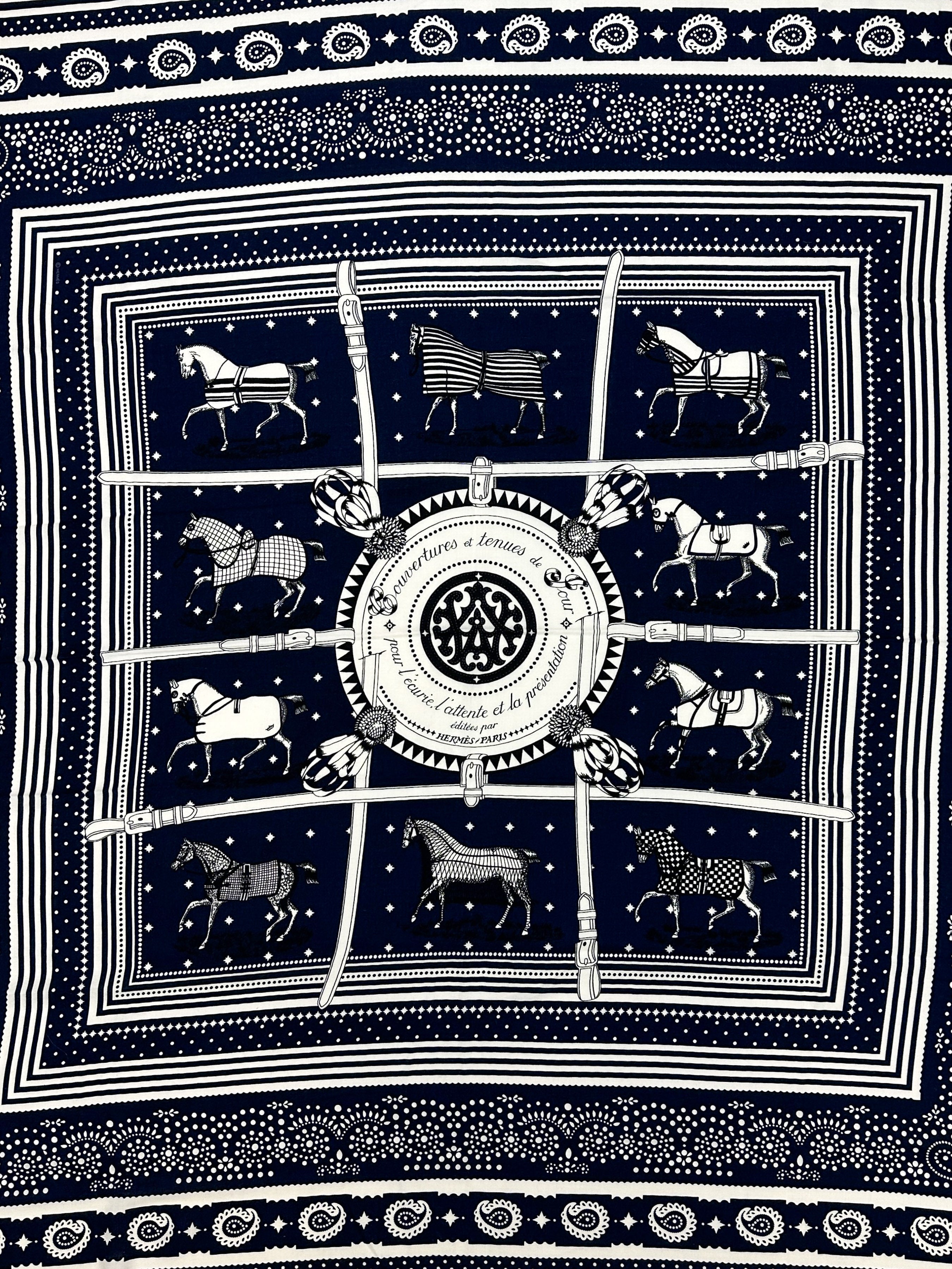 Hermès Couvertures et Tenues de Jour Cashmere Silk 140