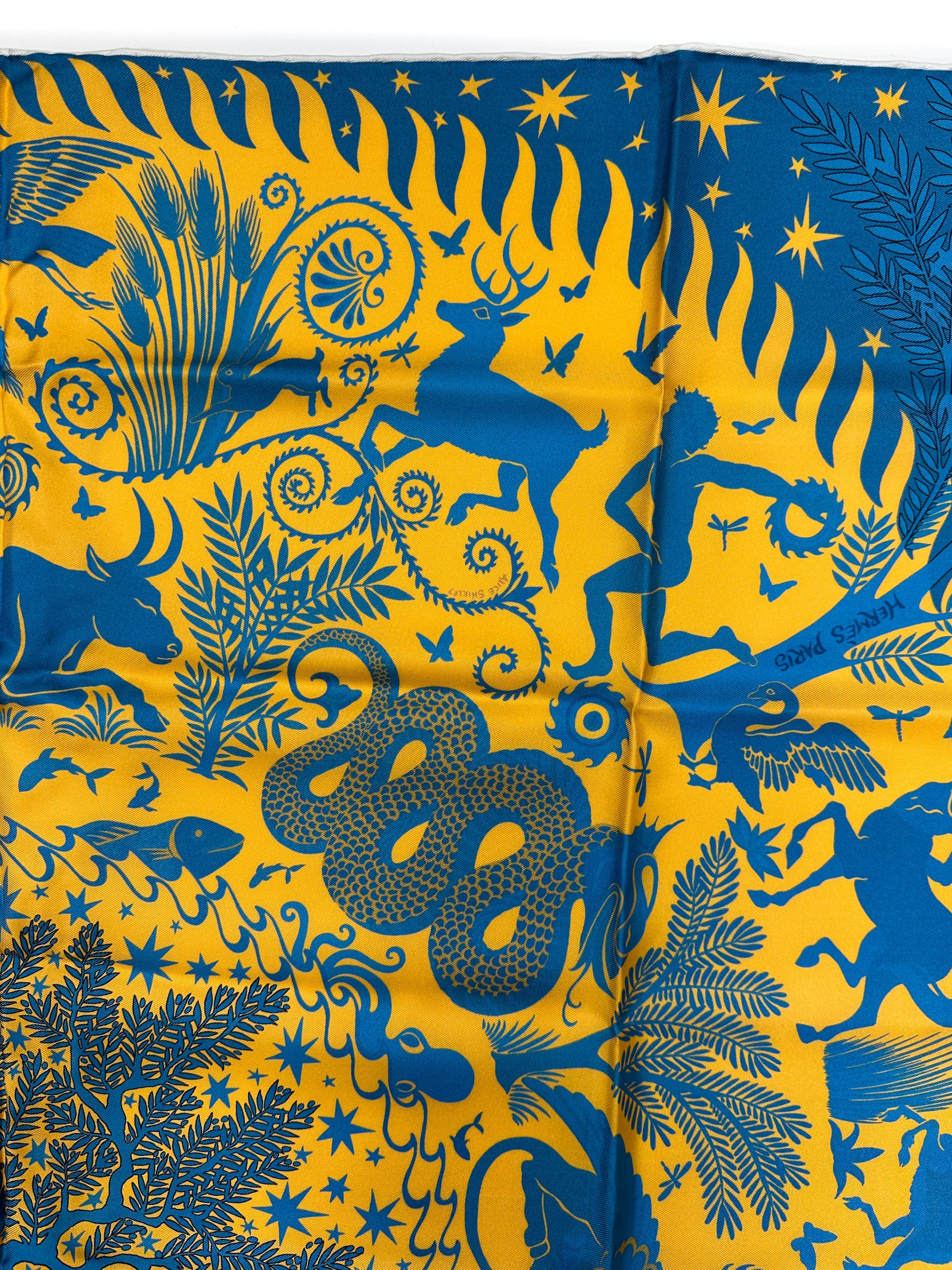 Hermès Sous le Charme d'Orphée Double Face 90