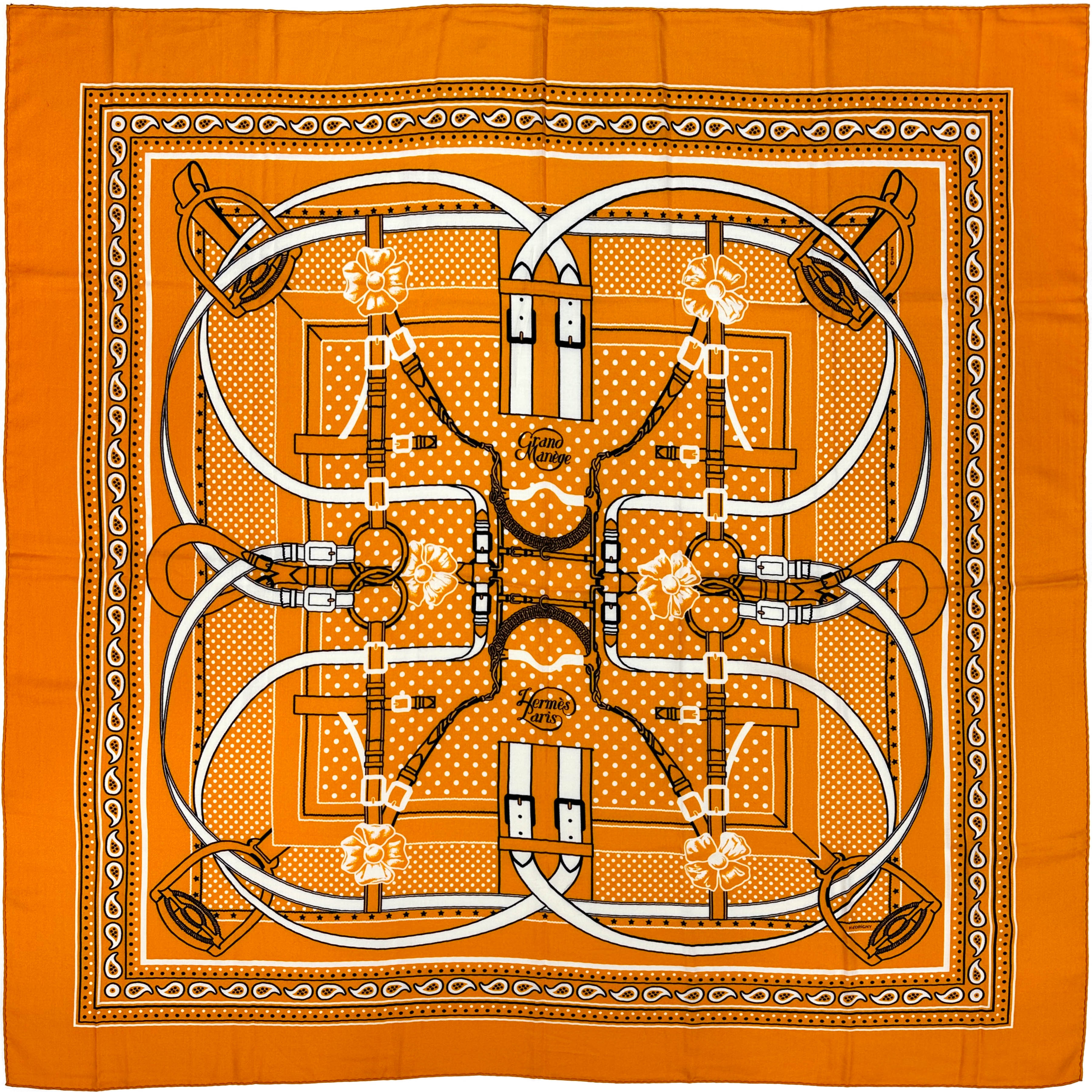 Hermès Grand Manege Bandana Cashmere Silk 140