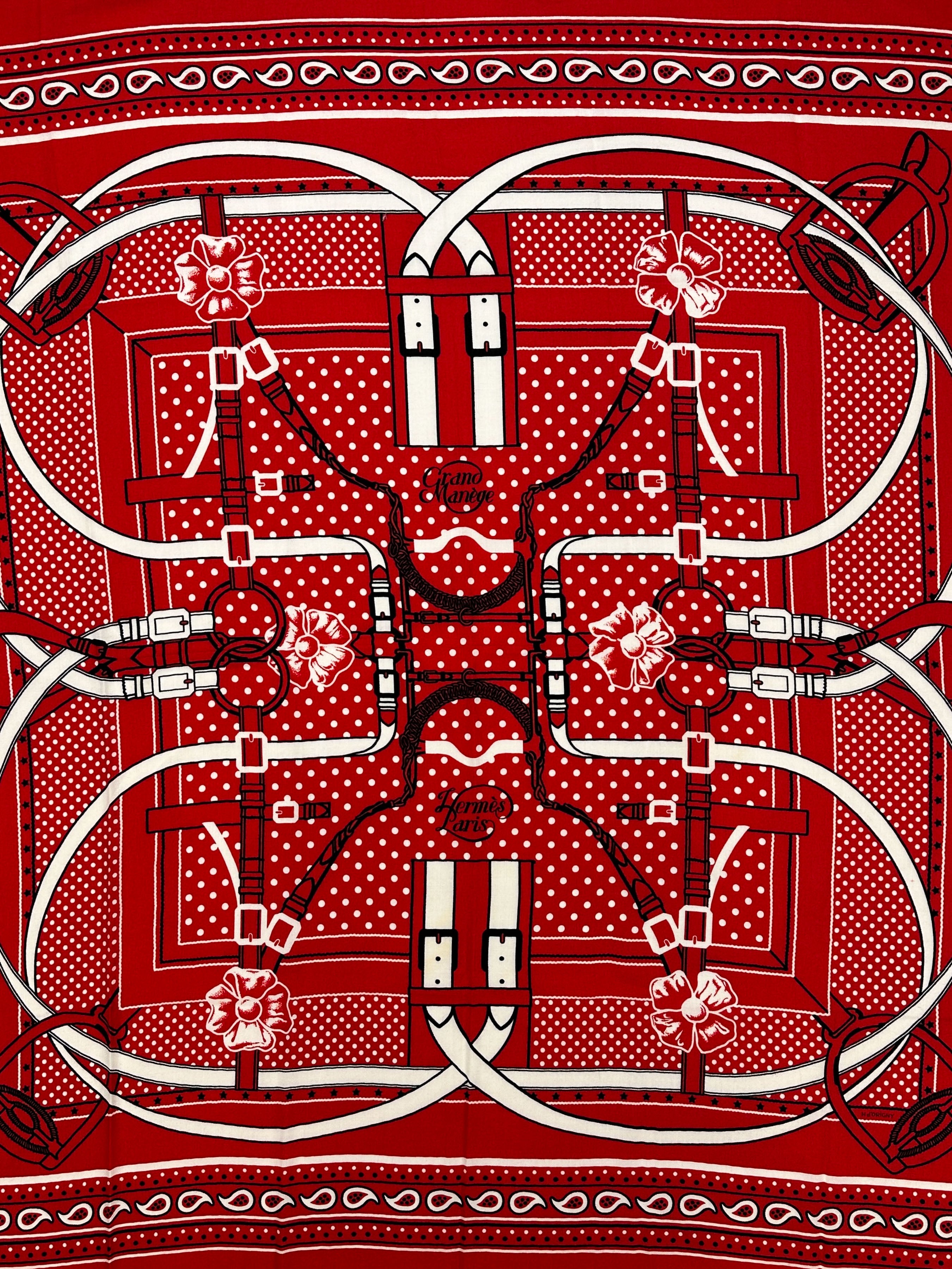 Hermès Grand Manege Bandana Cashmere Silk 140