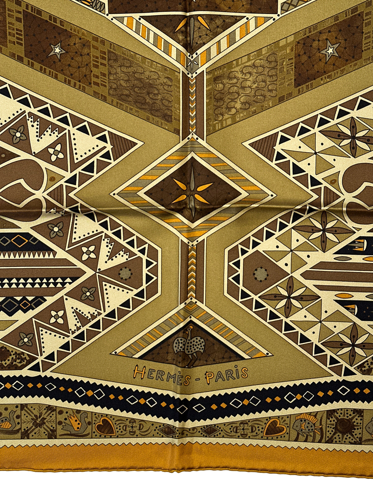 Hermès Ors Bleus d'Afrique 90