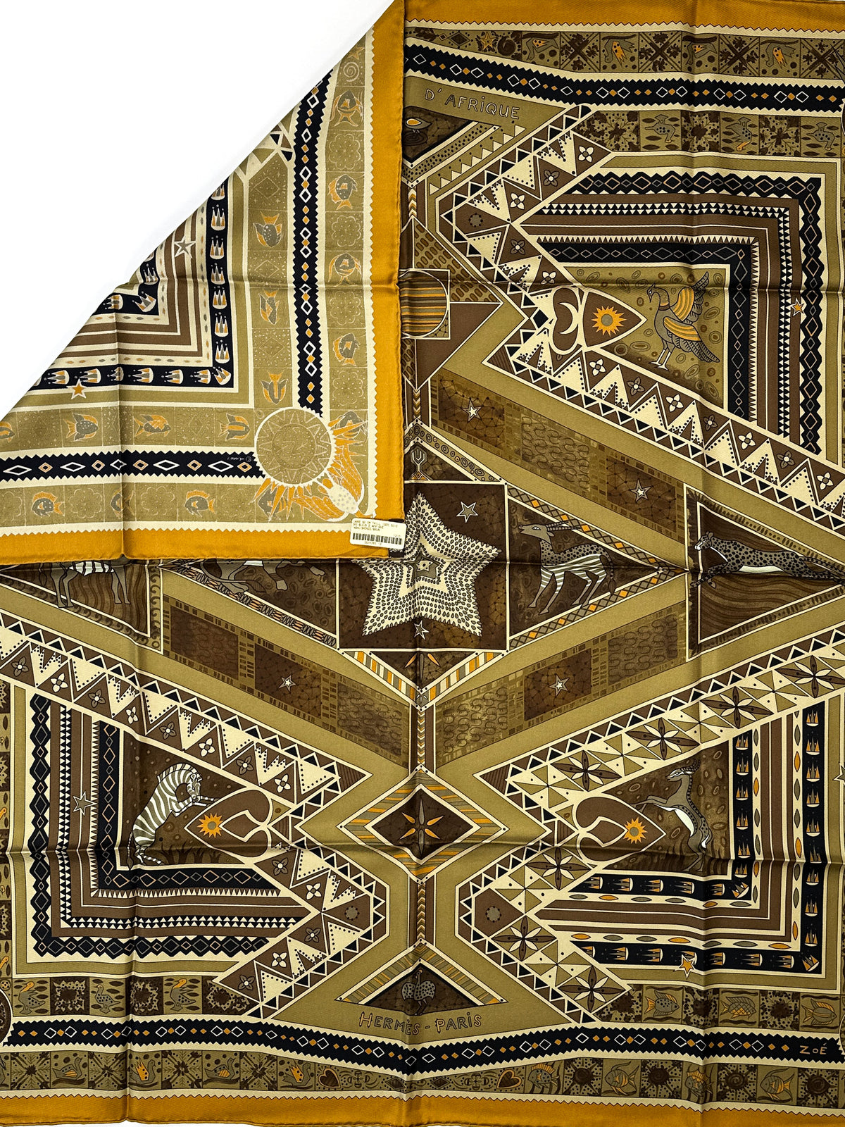 Hermès Ors Bleus d'Afrique 90