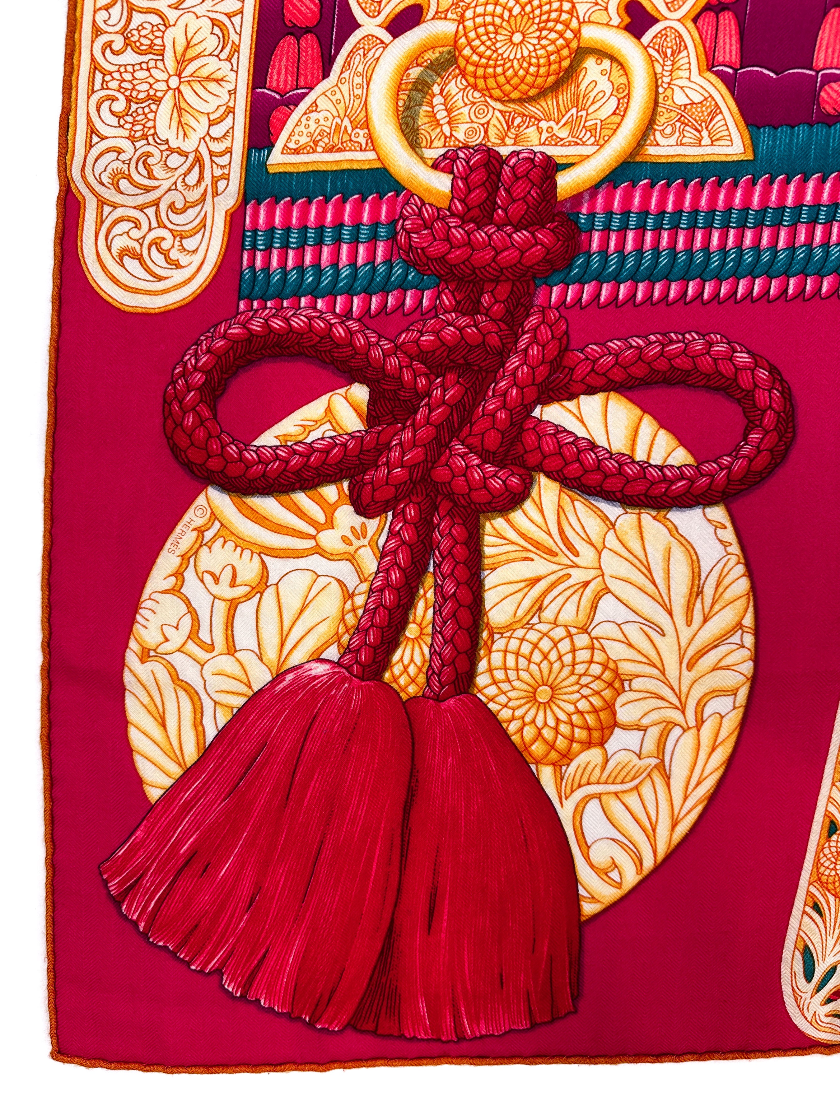 Hermès Parures de Samourais Cashmere Silk 140