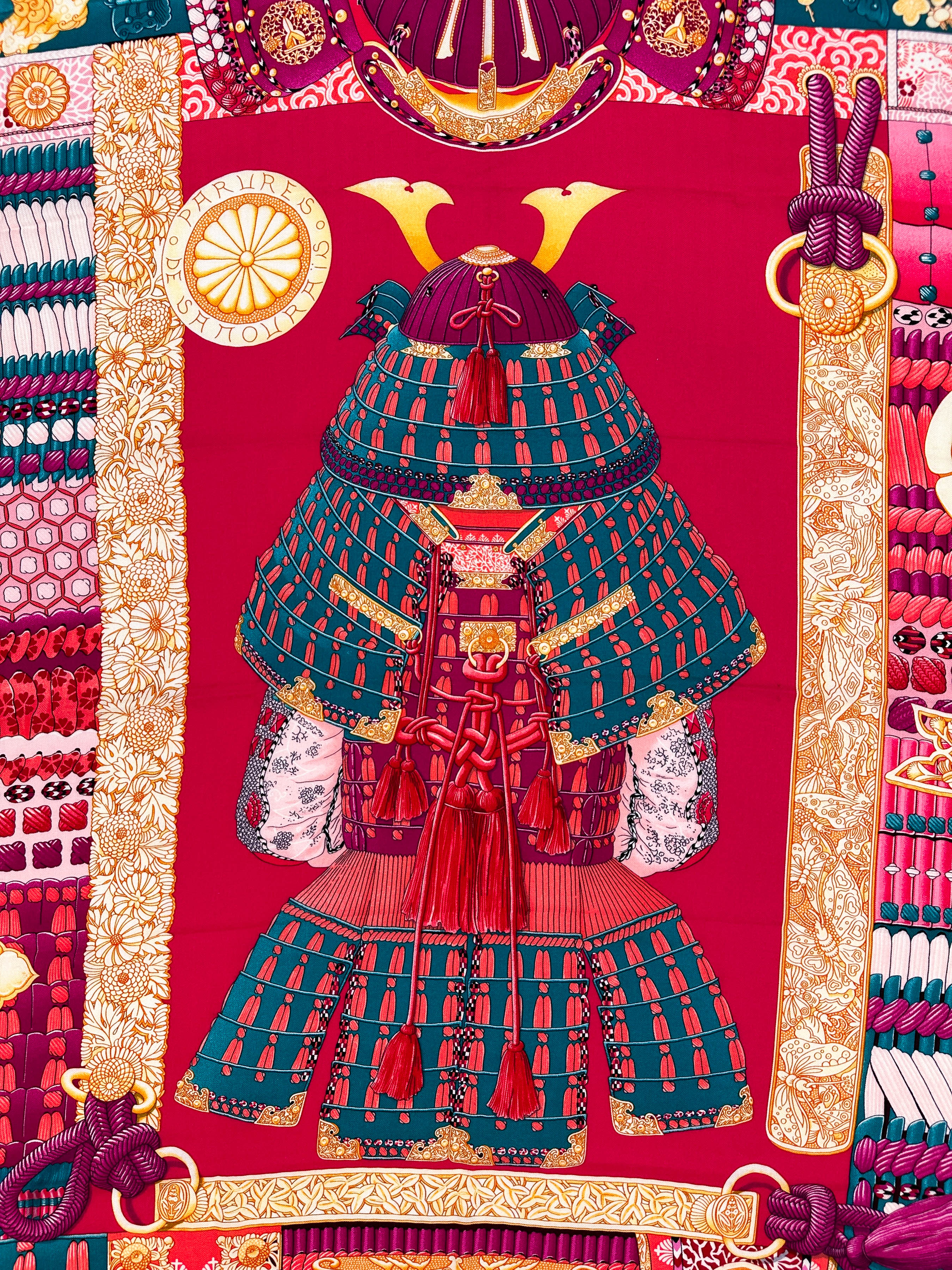 Hermès Parures de Samourais Cashmere Silk 140