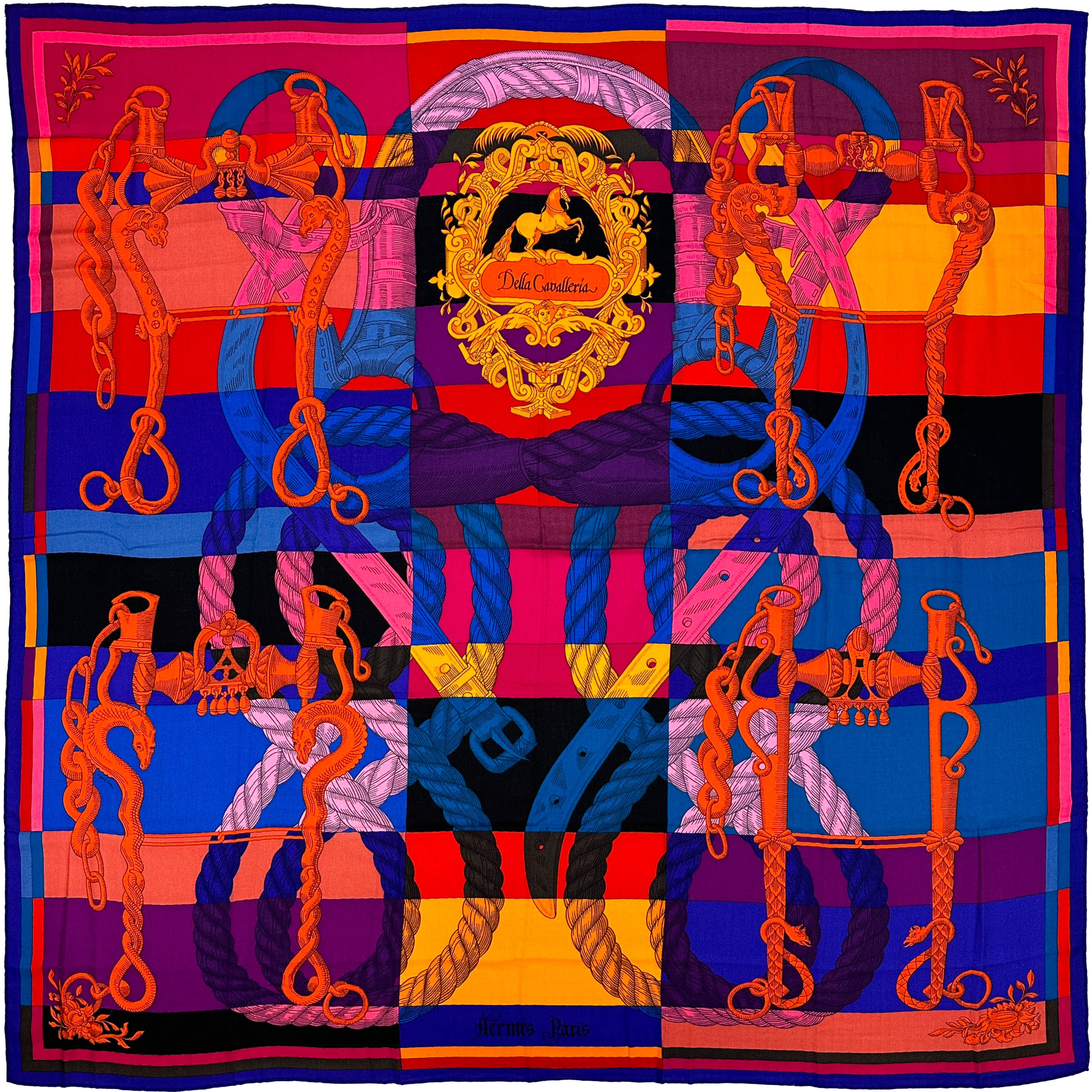 Hermès Della Cavalleria Cashmere Silk 140