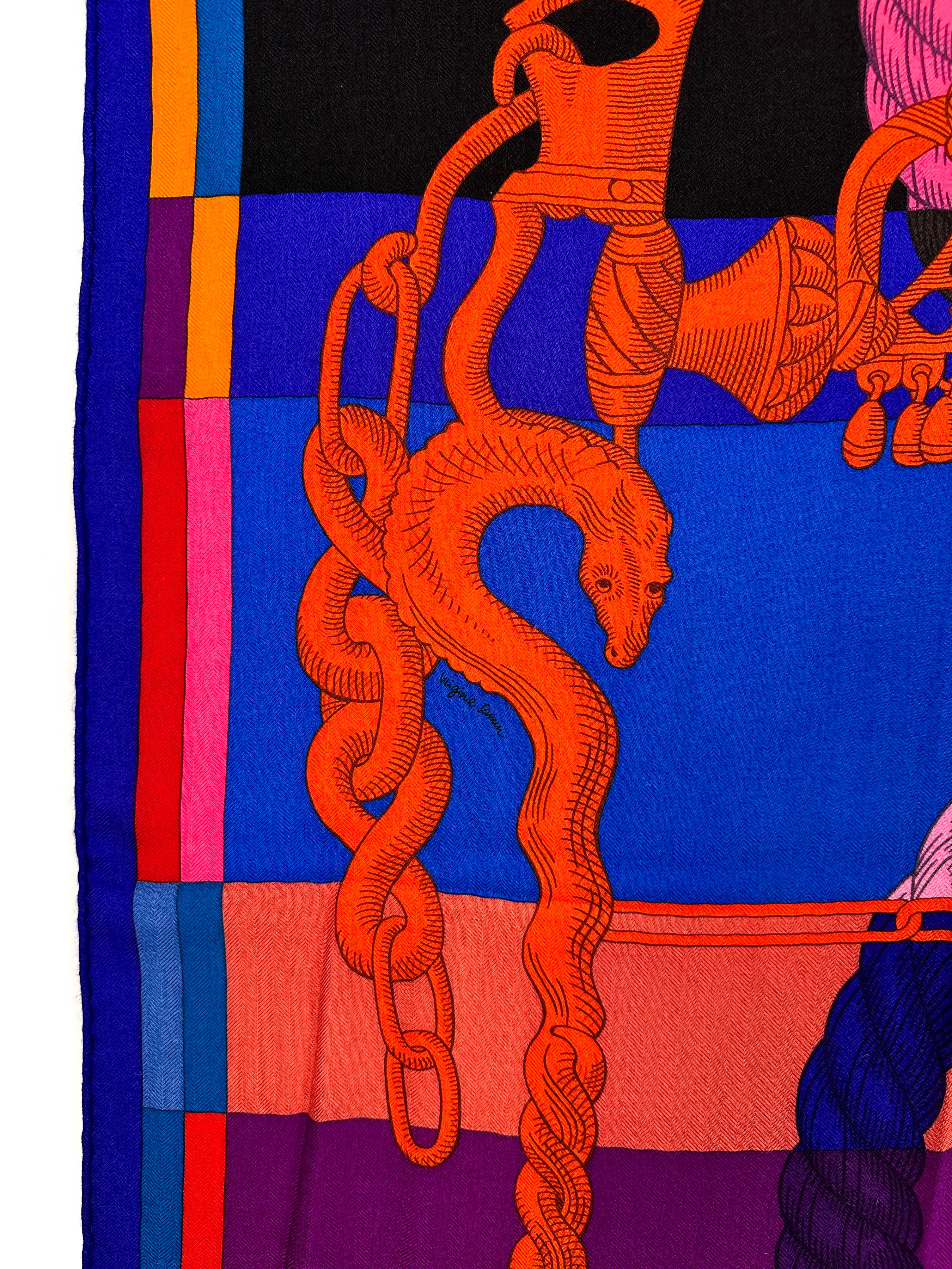 Hermès Della Cavalleria Cashmere Silk 140