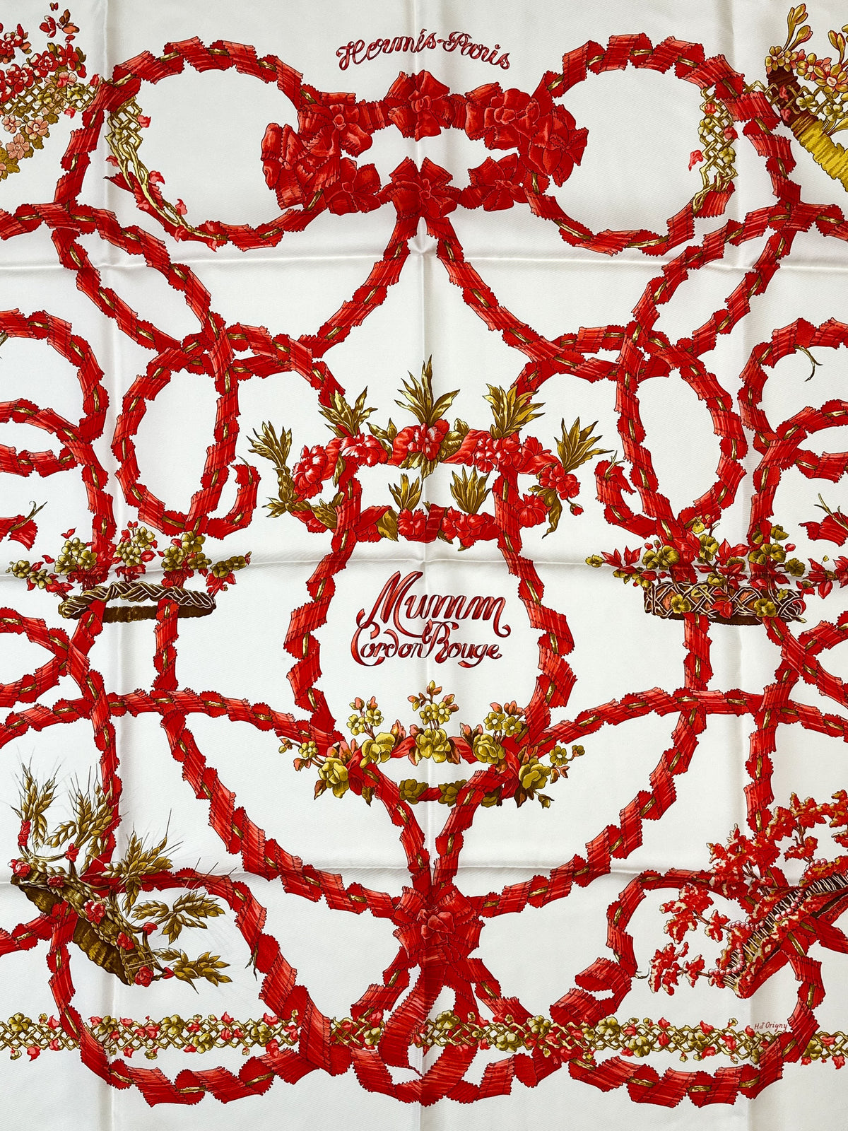 Hermès Special Edition 150th Celebration of Mumm Cordon Rouge Champagne 90
