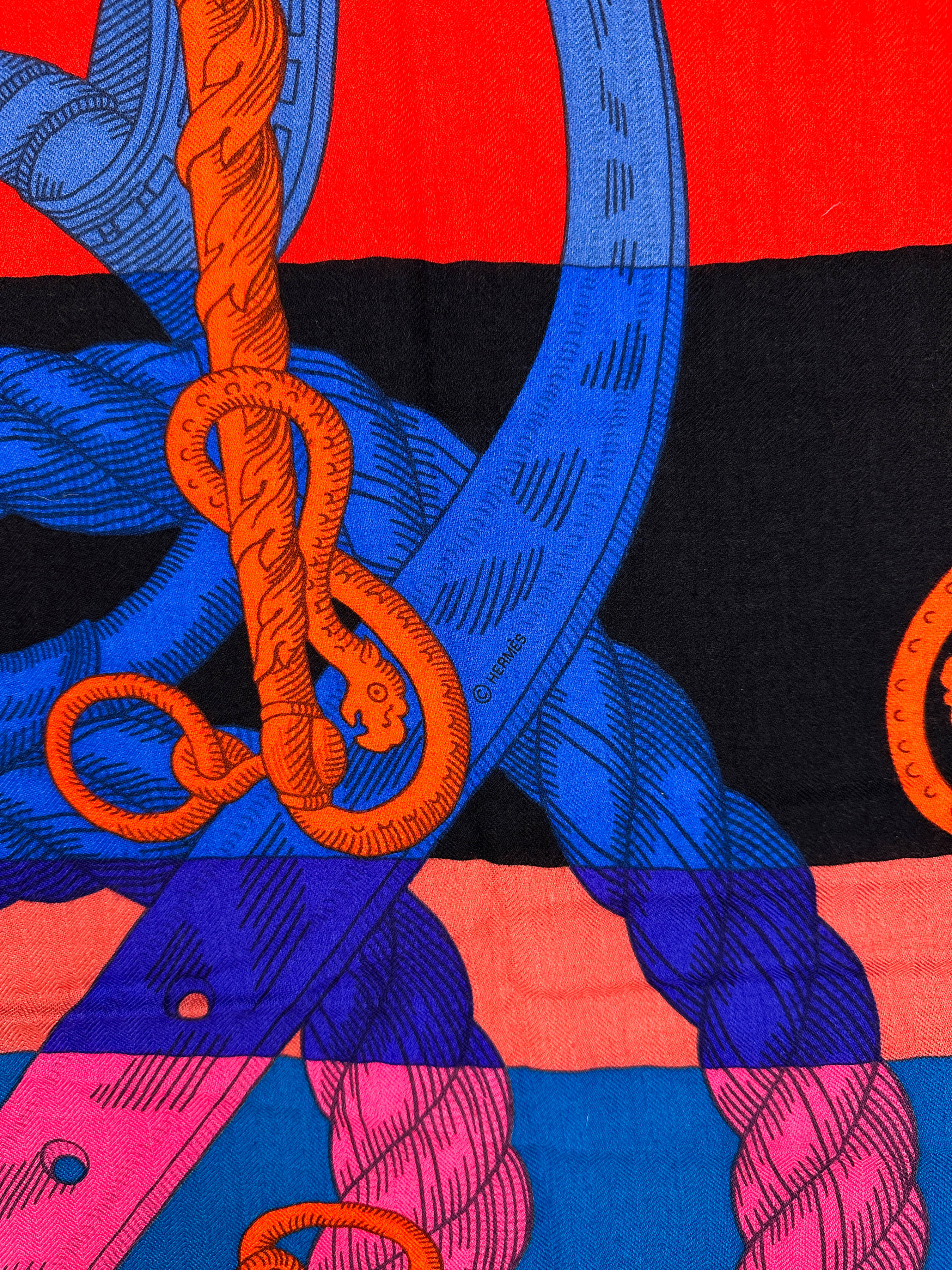 Hermès Della Cavalleria Cashmere Silk 140