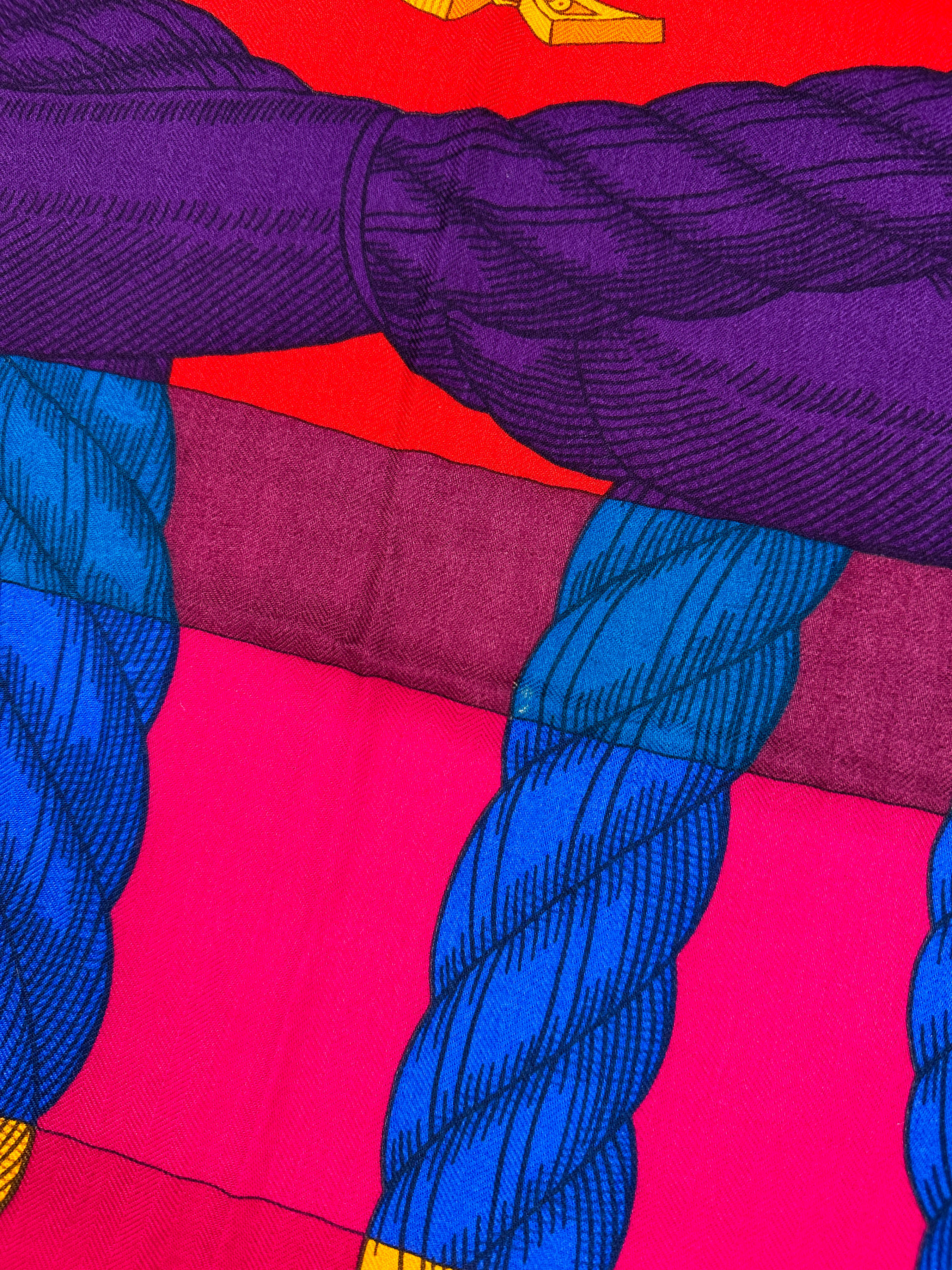 Hermès Della Cavalleria Cashmere Silk 140