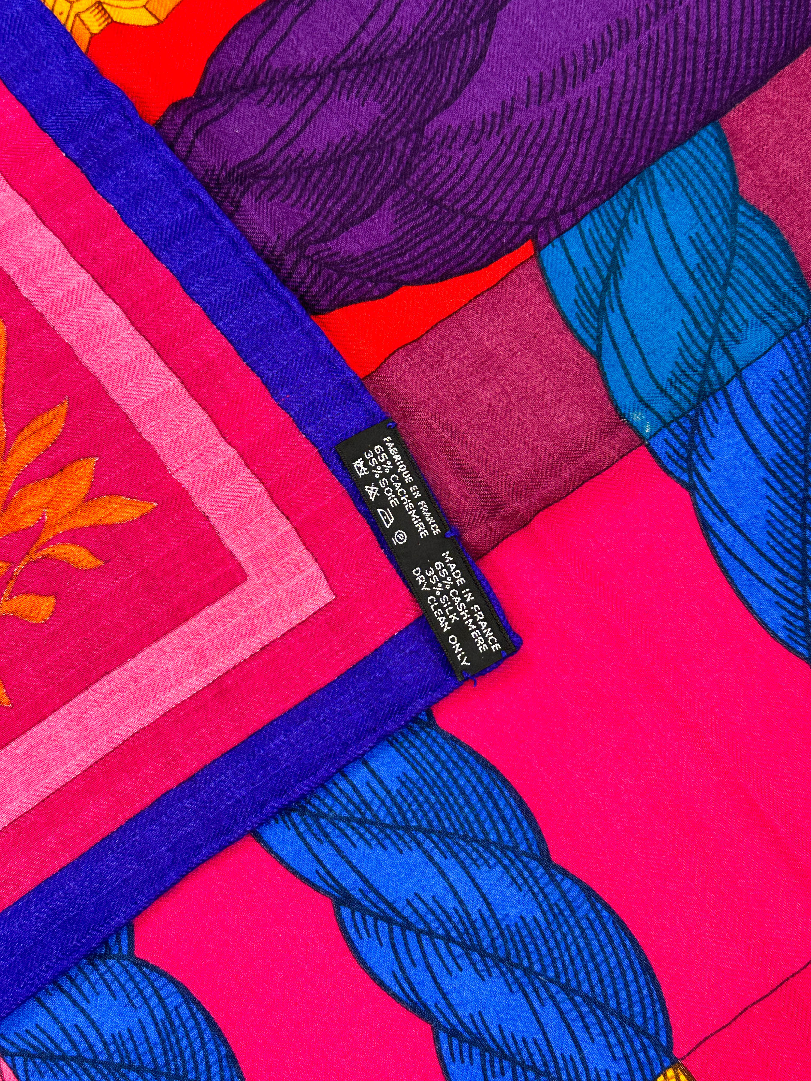 Hermès Della Cavalleria Cashmere Silk 140