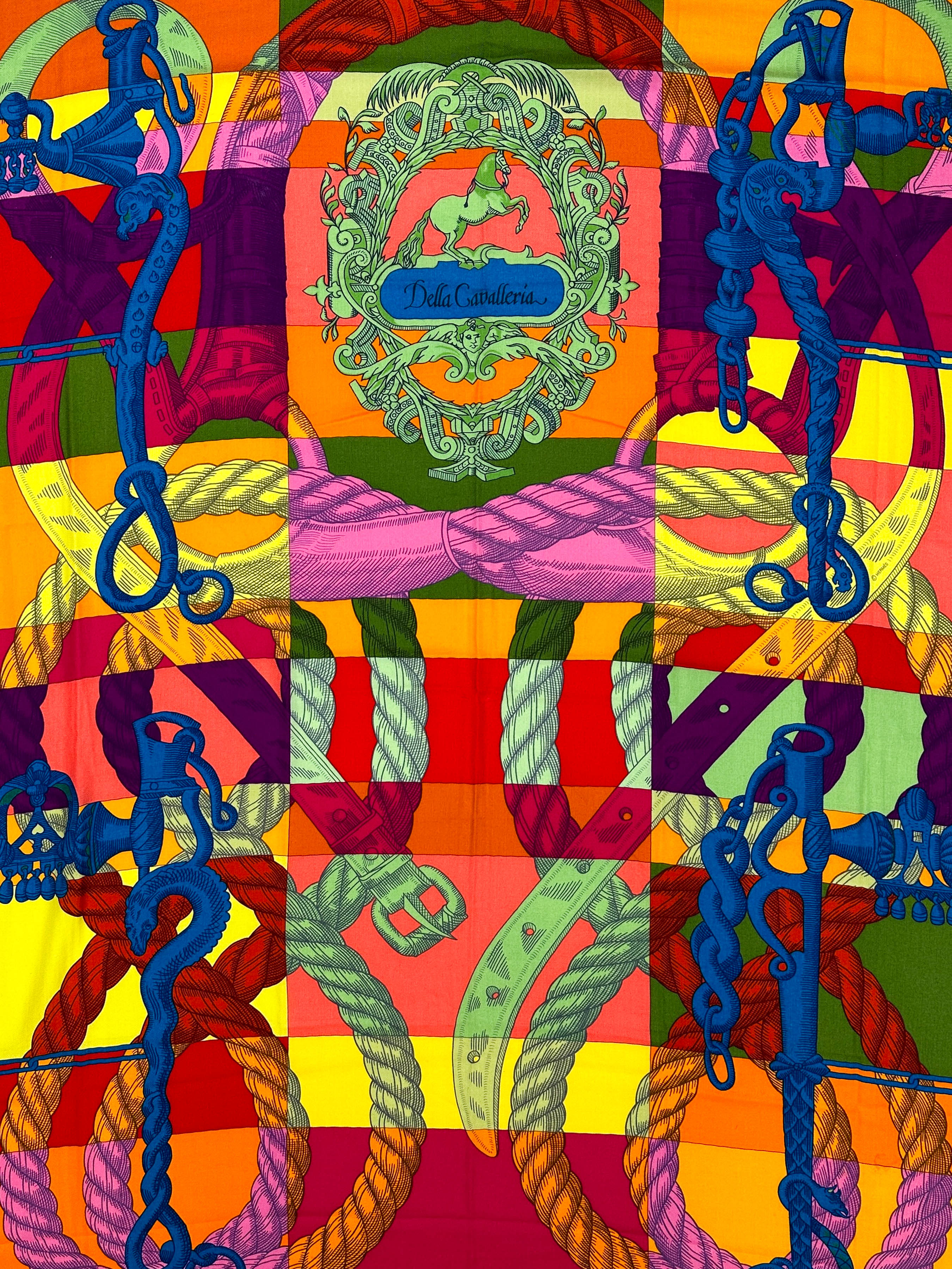 Hermès Della Cavalleria Cashmere Silk 140