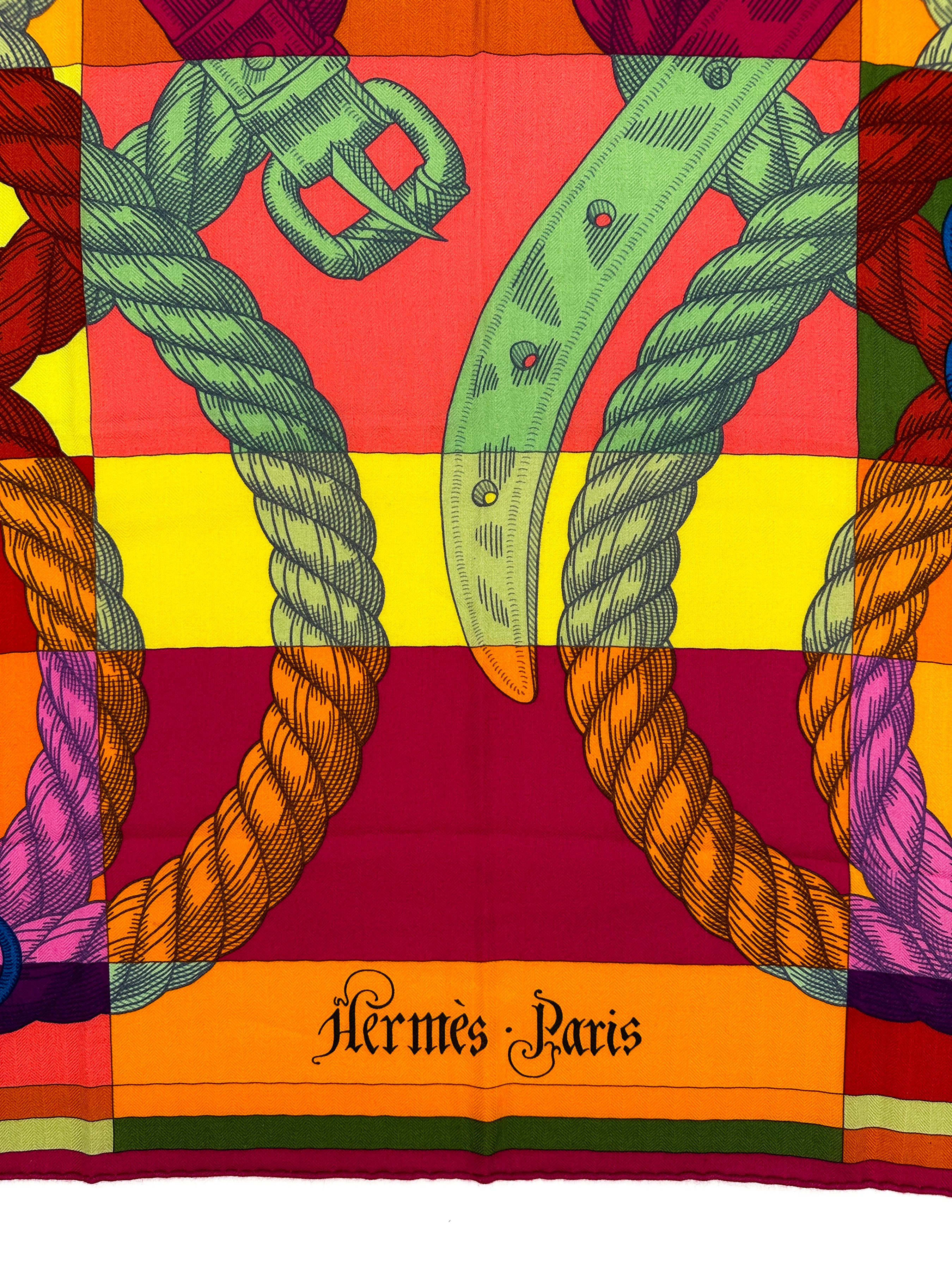 Hermès Della Cavalleria Cashmere Silk 140