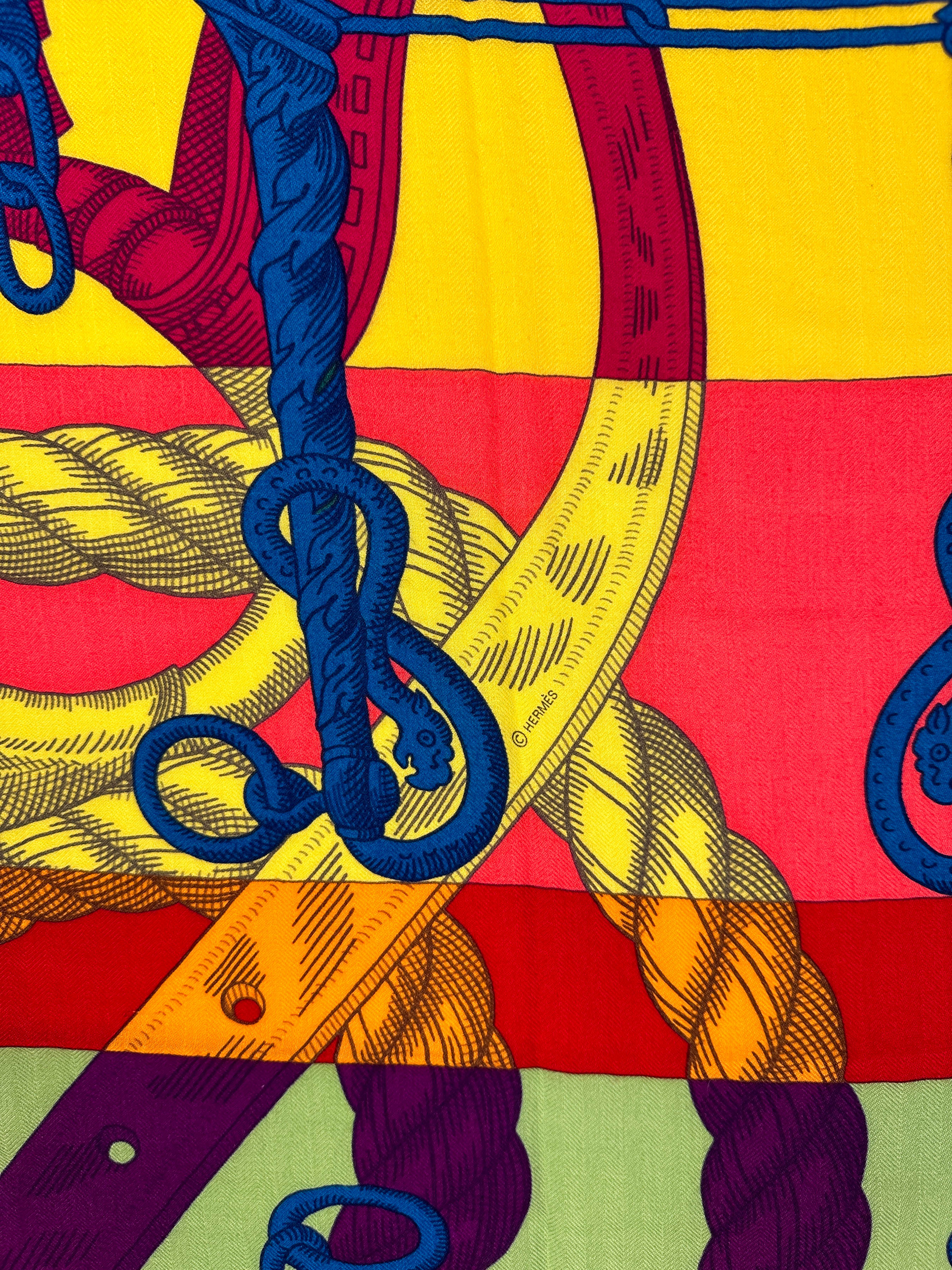 Hermès Della Cavalleria Cashmere Silk 140