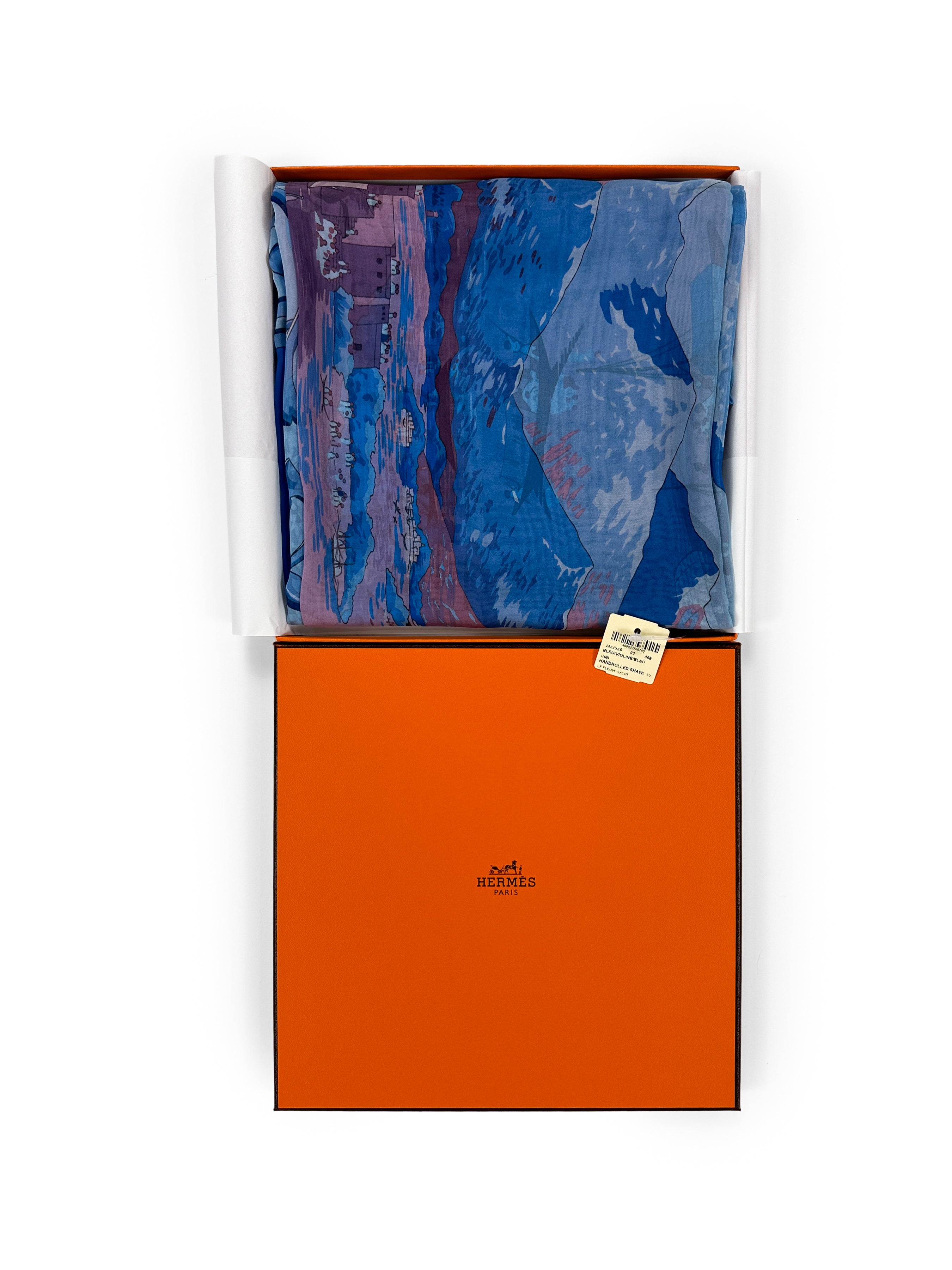 Hermès Le Fleuve Sacré Mousseline 140
