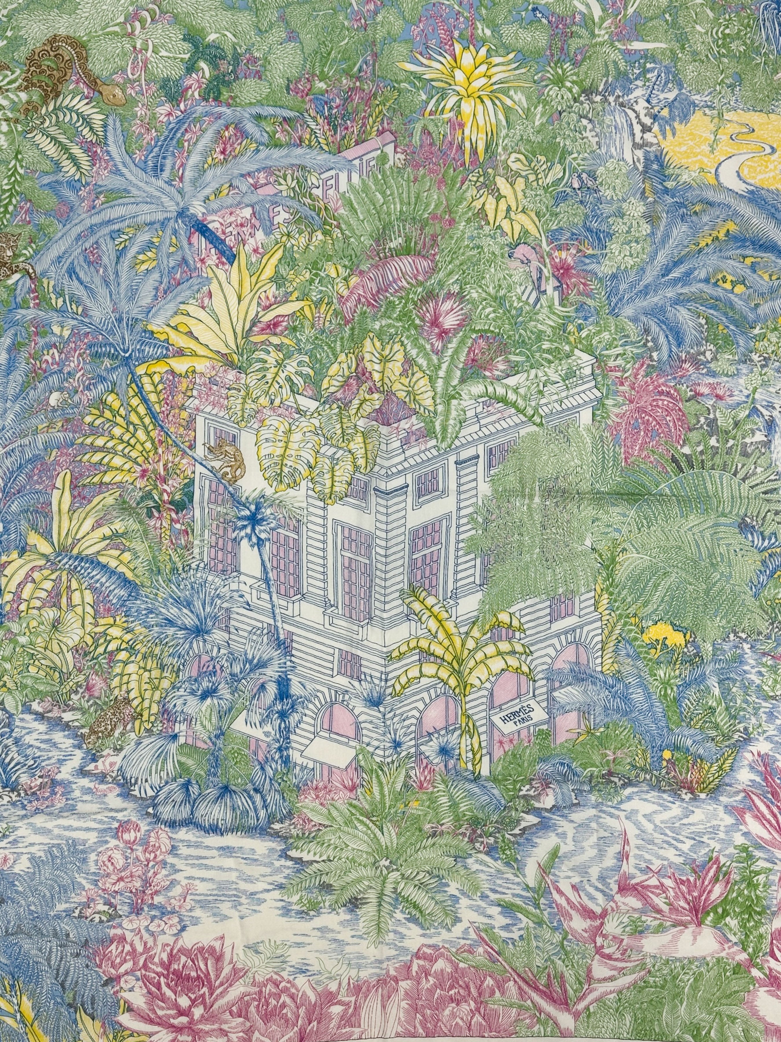 Hermès Faubourg Tropical Cashmere Silk 140