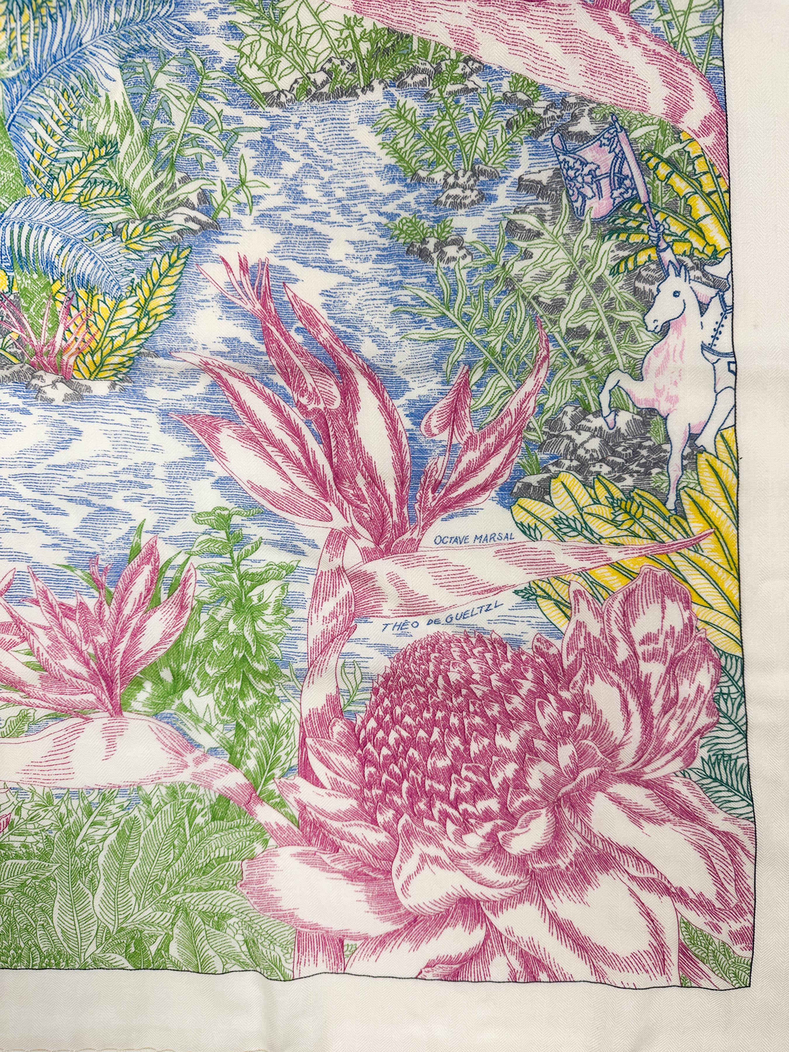 Hermès Faubourg Tropical Cashmere Silk 140