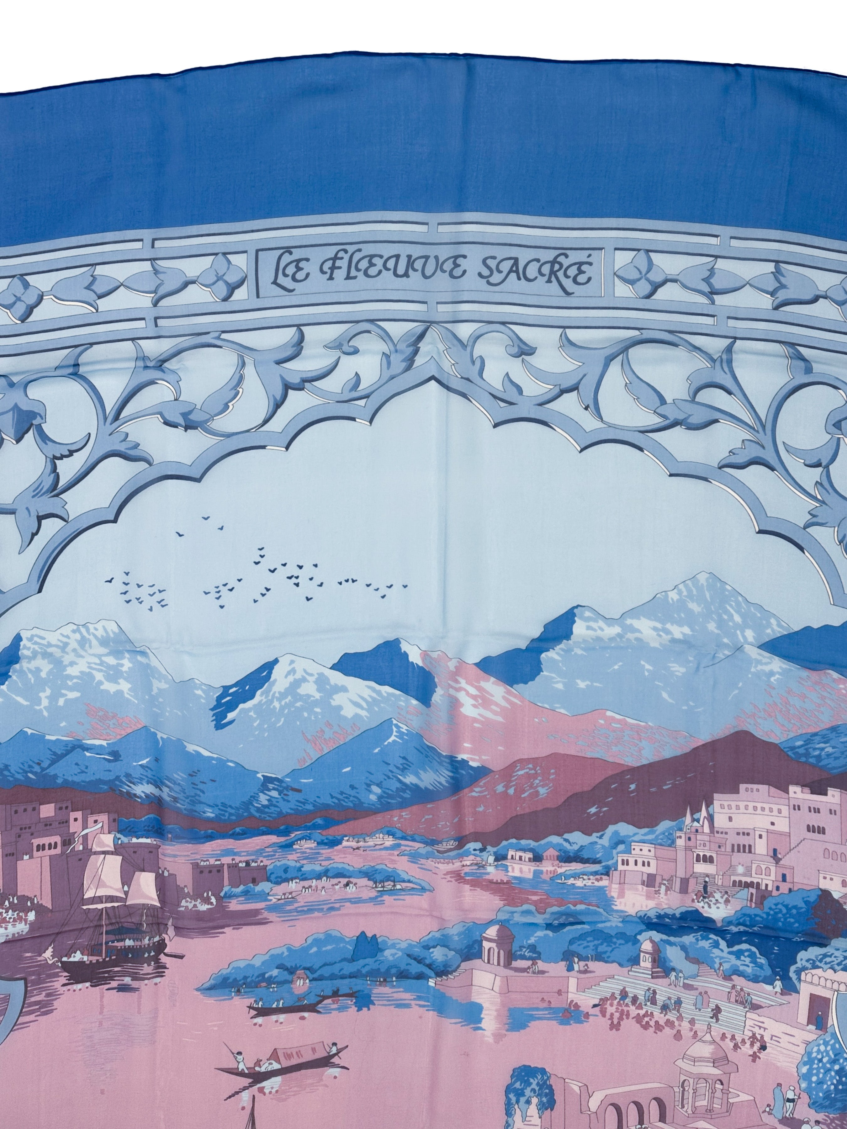 Hermès Le Fleuve Sacré Mousseline 140