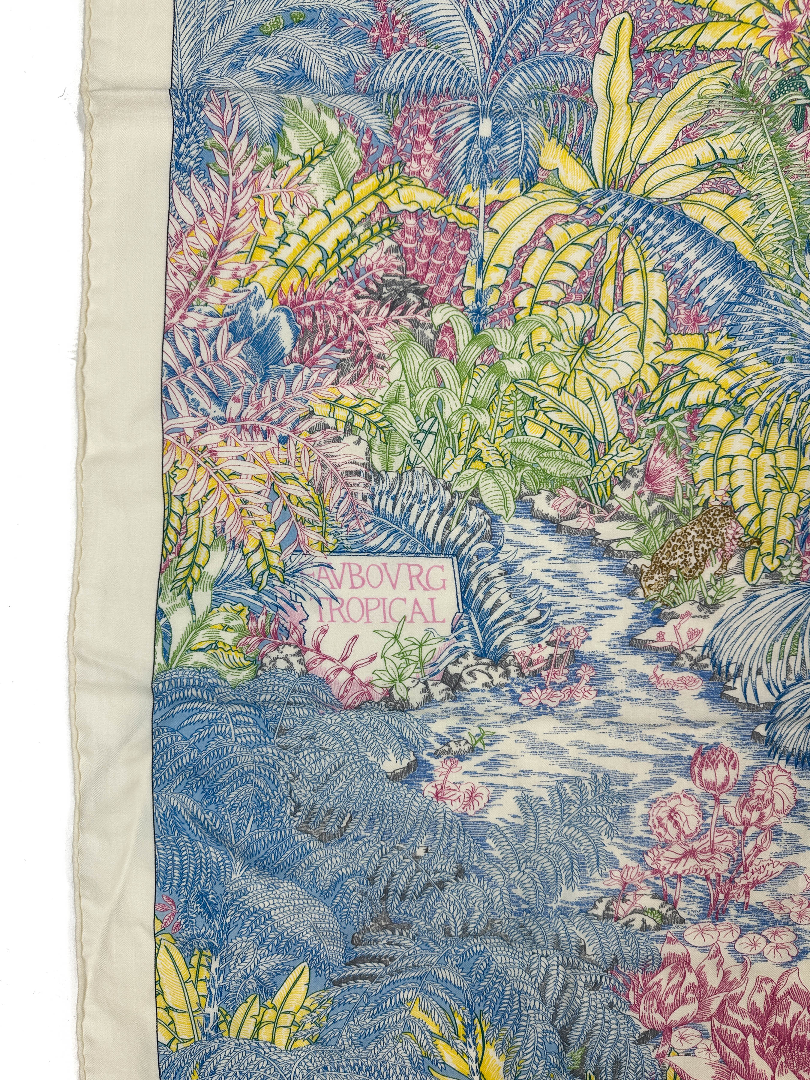 Hermès Faubourg Tropical Cashmere Silk 140