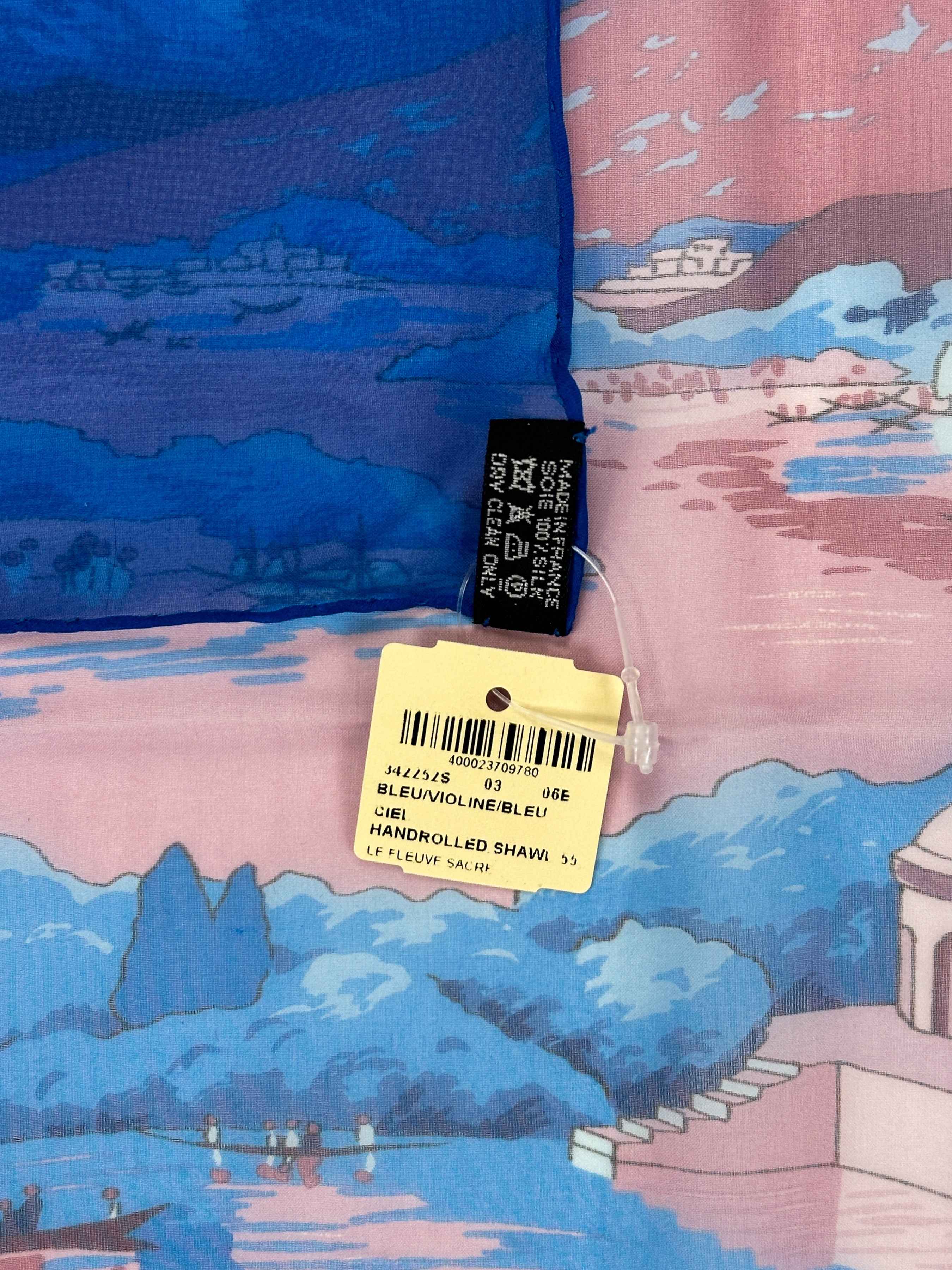 Hermès Le Fleuve Sacré Mousseline 140