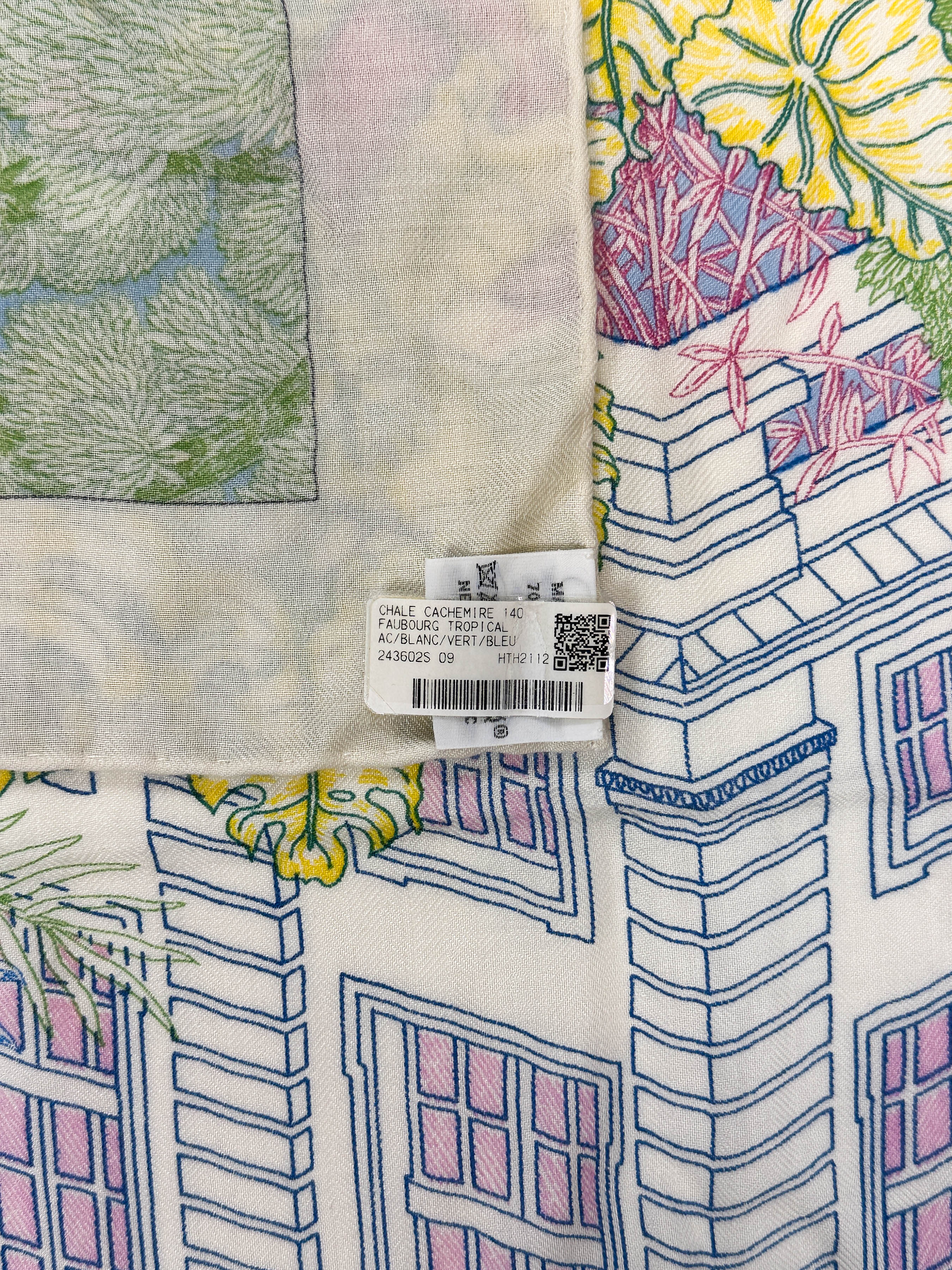 Hermès Faubourg Tropical Cashmere Silk 140
