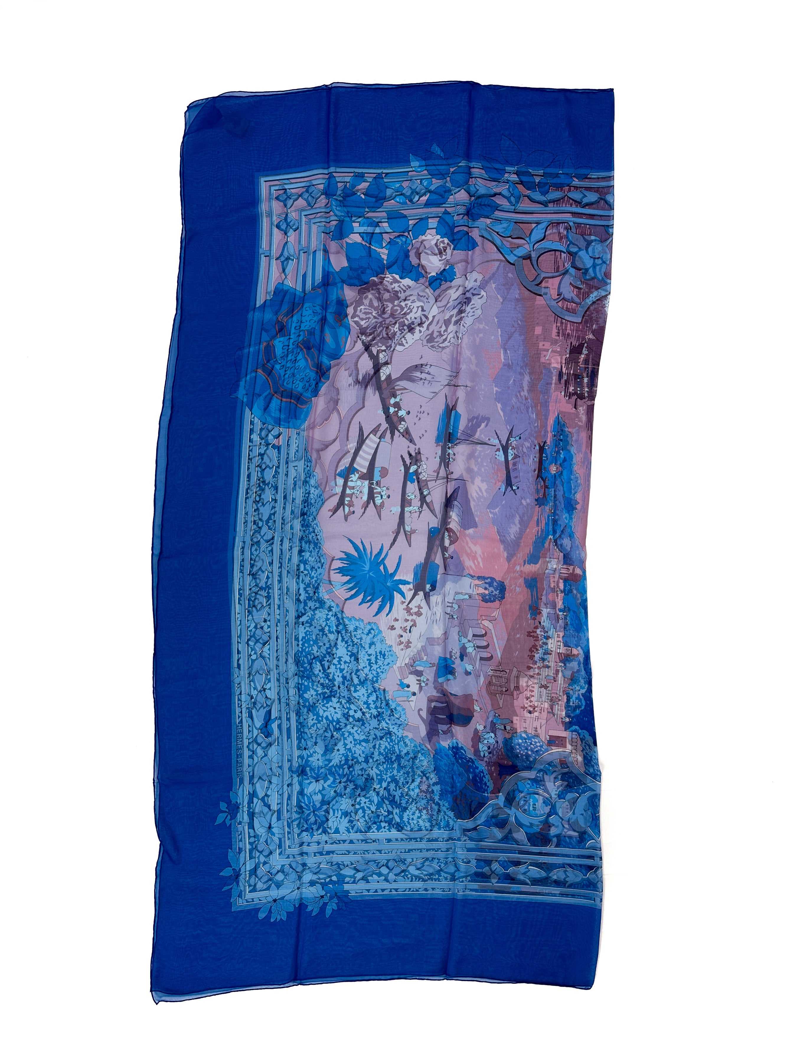Hermès Le Fleuve Sacré Mousseline 140