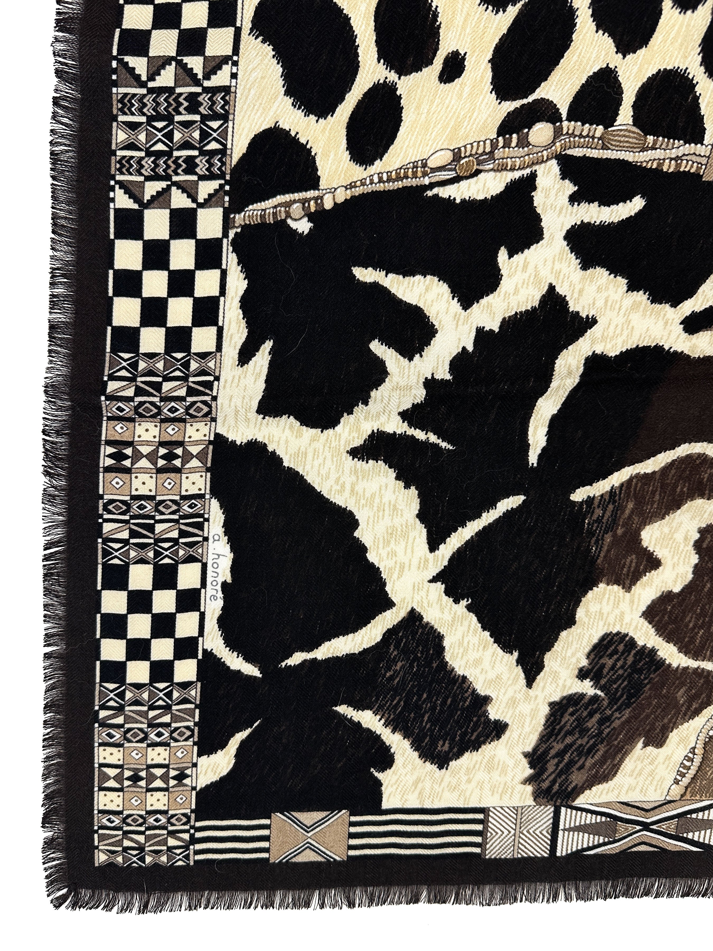 Hermès Pelages et Camouflage Cashmere Silk 90