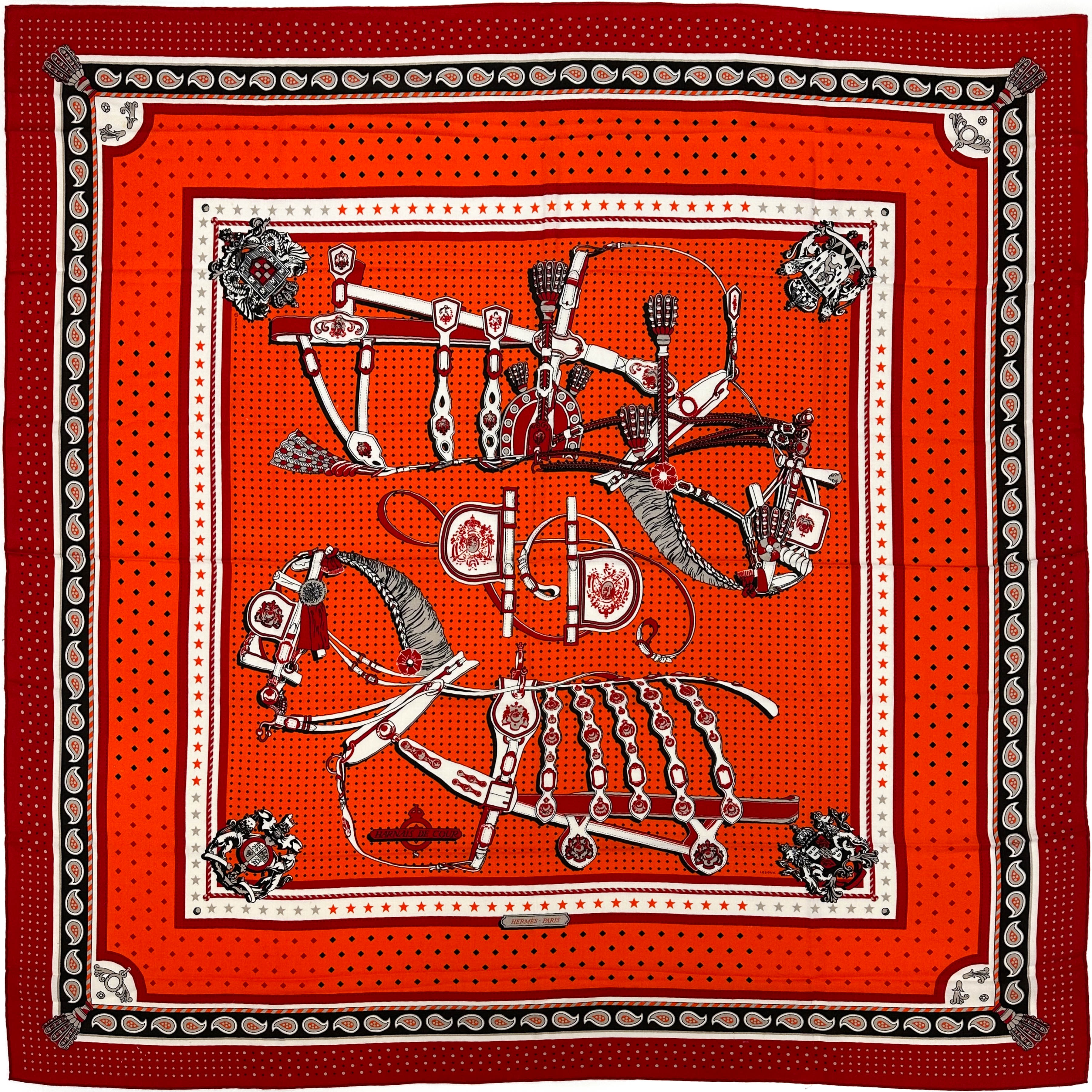 Hermès Harnais de Cour Cashmere Silk 140