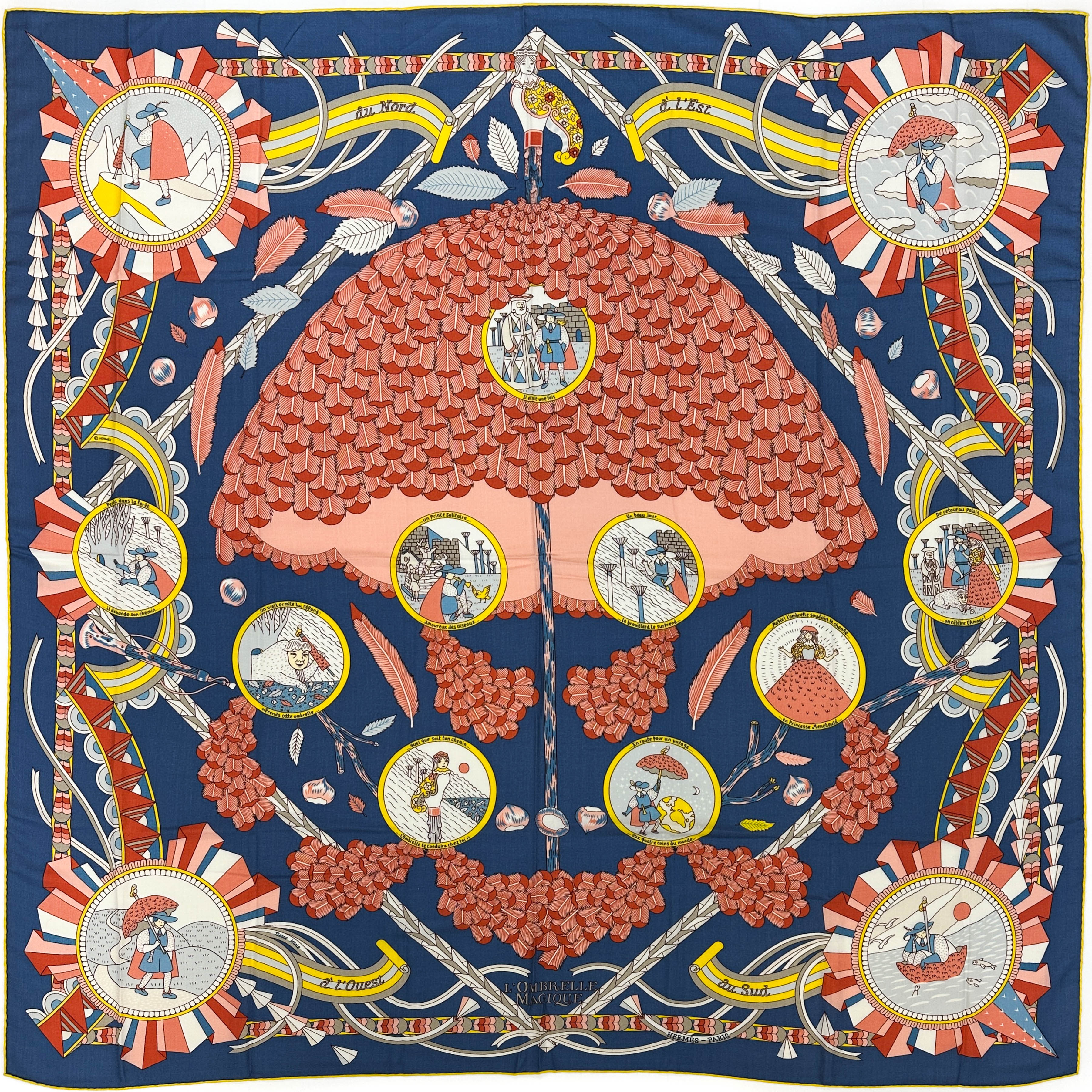 Hermès L'Ombrelle Magique Cashmere Silk 140