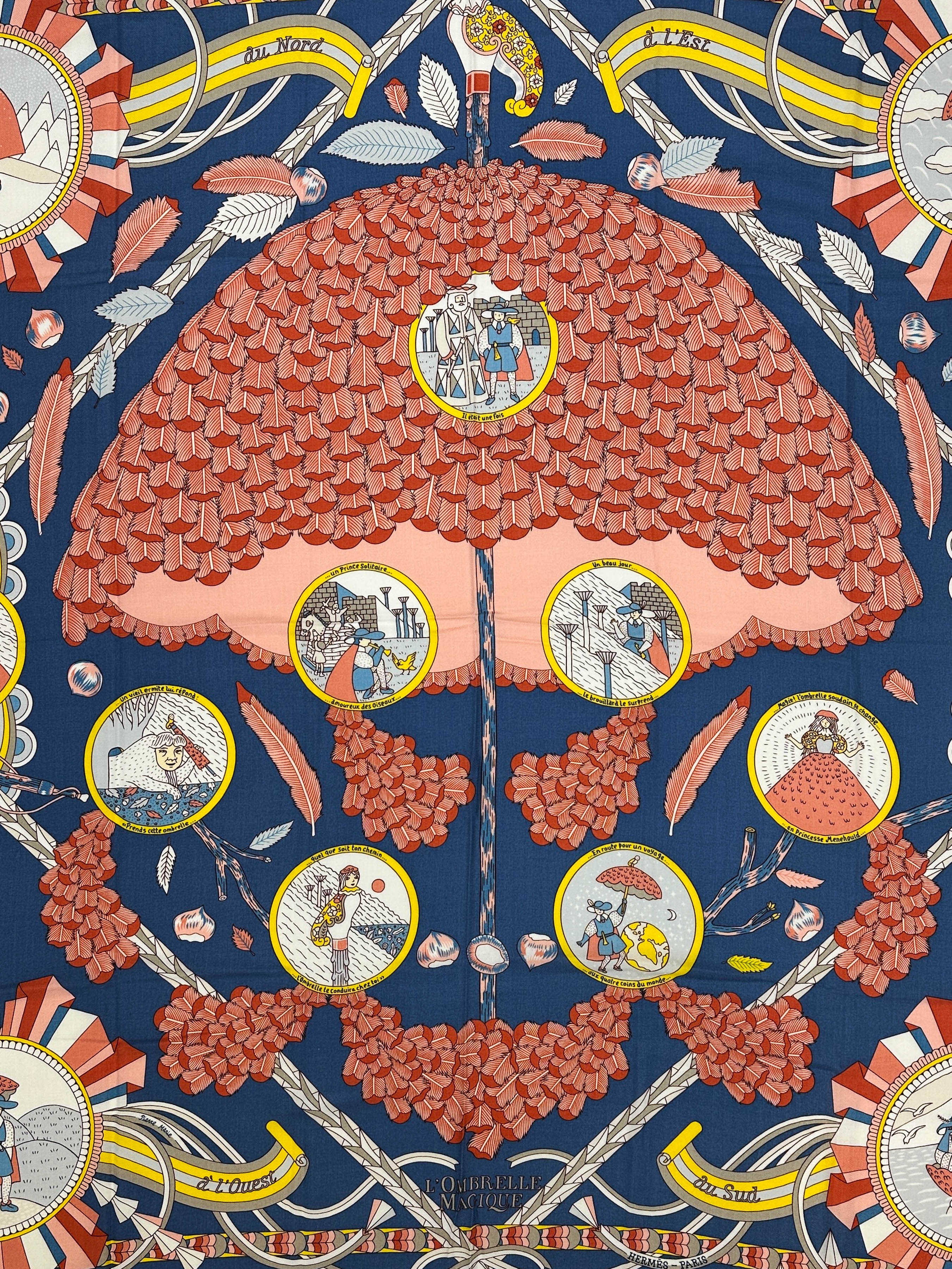 Hermès L'Ombrelle Magique Cashmere Silk 140