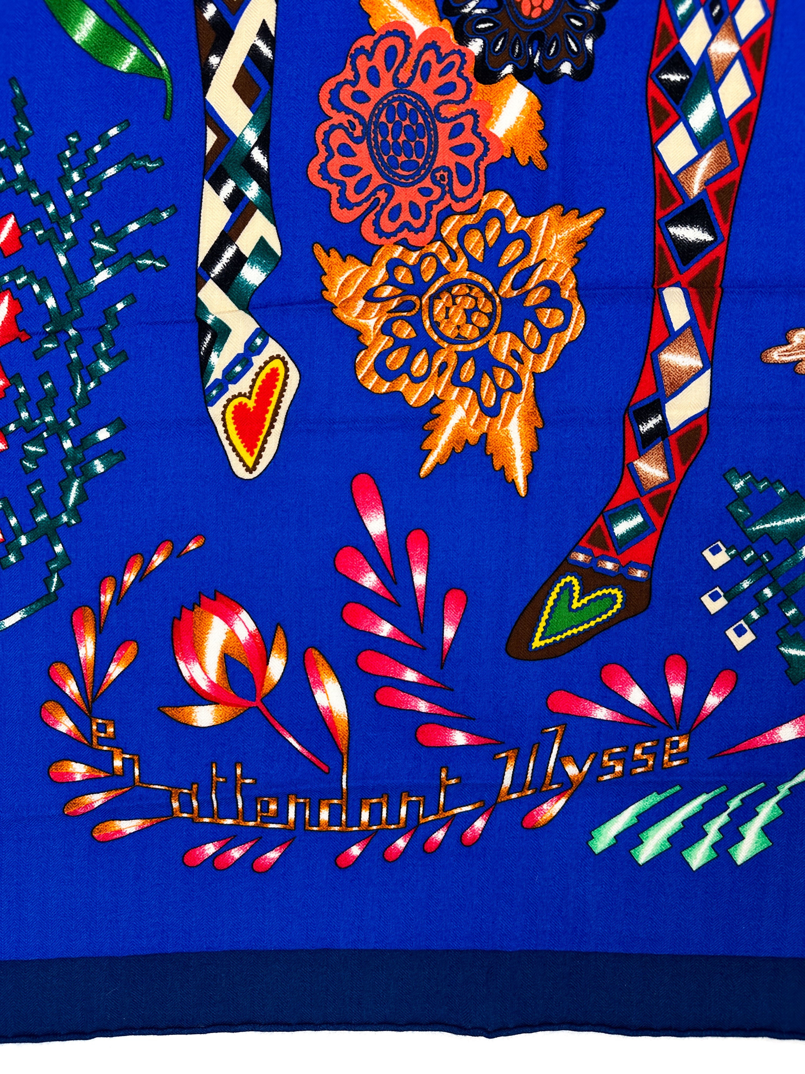 Hermès En Attendant Ulysse Cashmere Silk 140