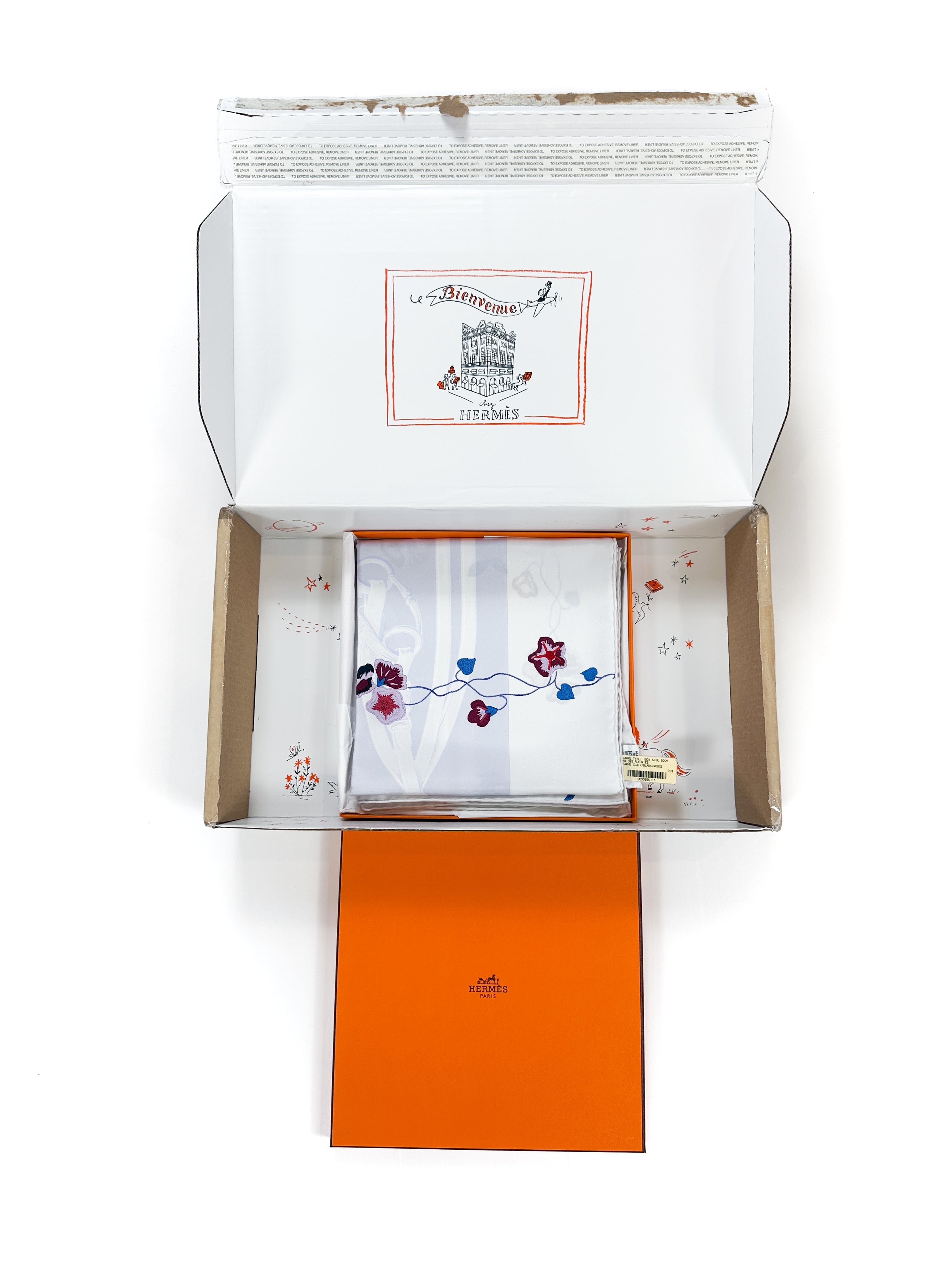 Hermès Brides Fleuries 90